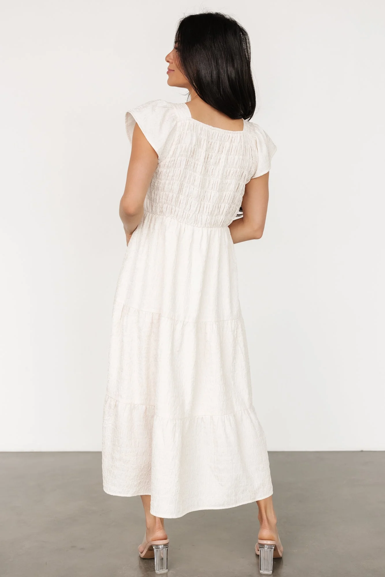 Kesler Midi Dress | Cream - Jamouz