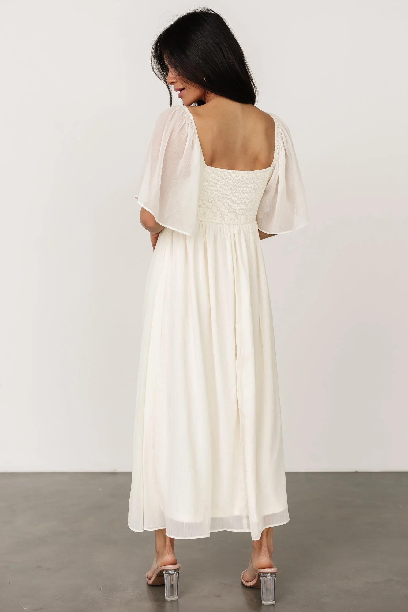 Lilith Applique Midi Dress | Cream - Jamouz