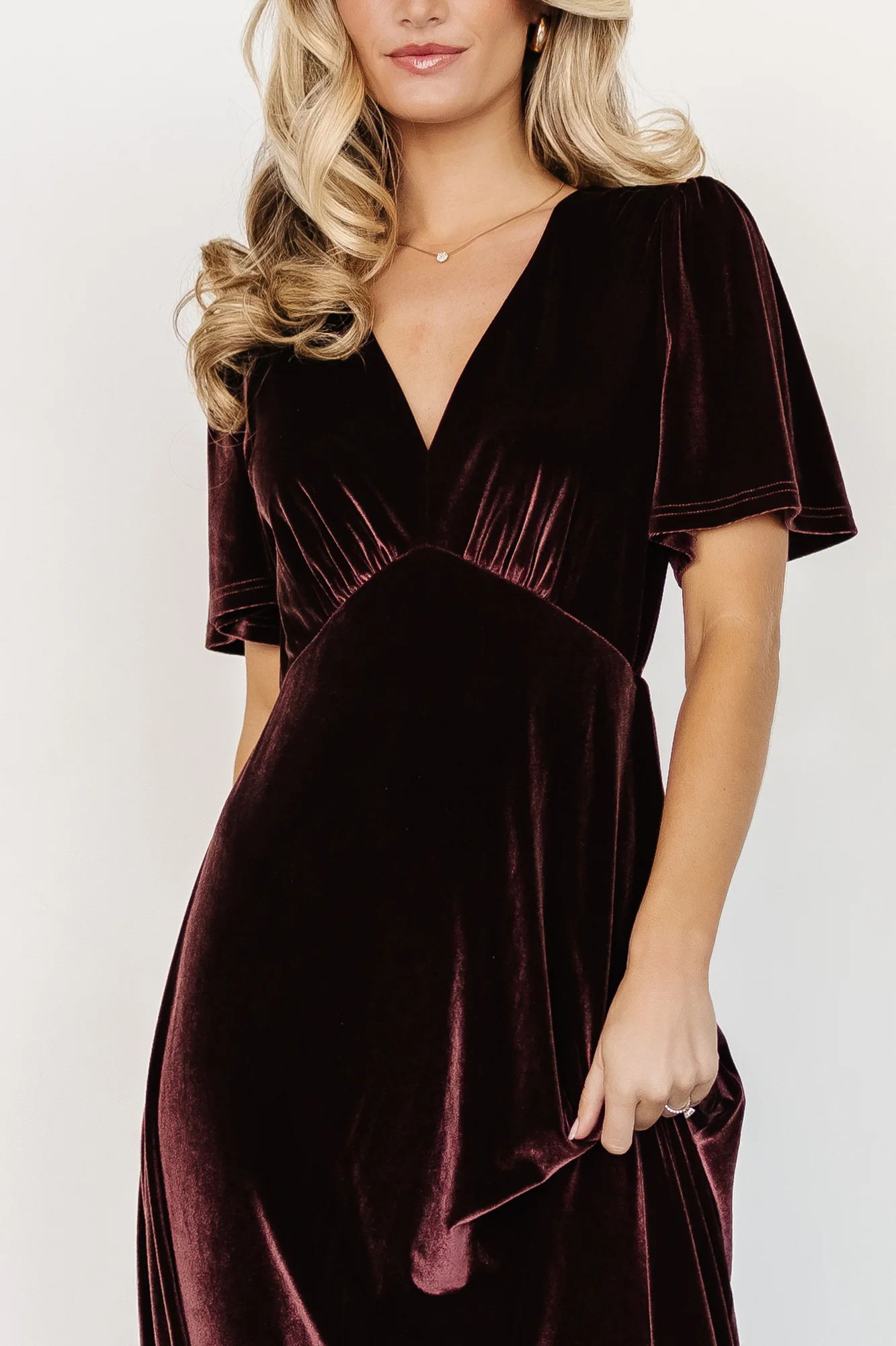 Vivian Velvet Maxi Dress | Clove - Jamouz