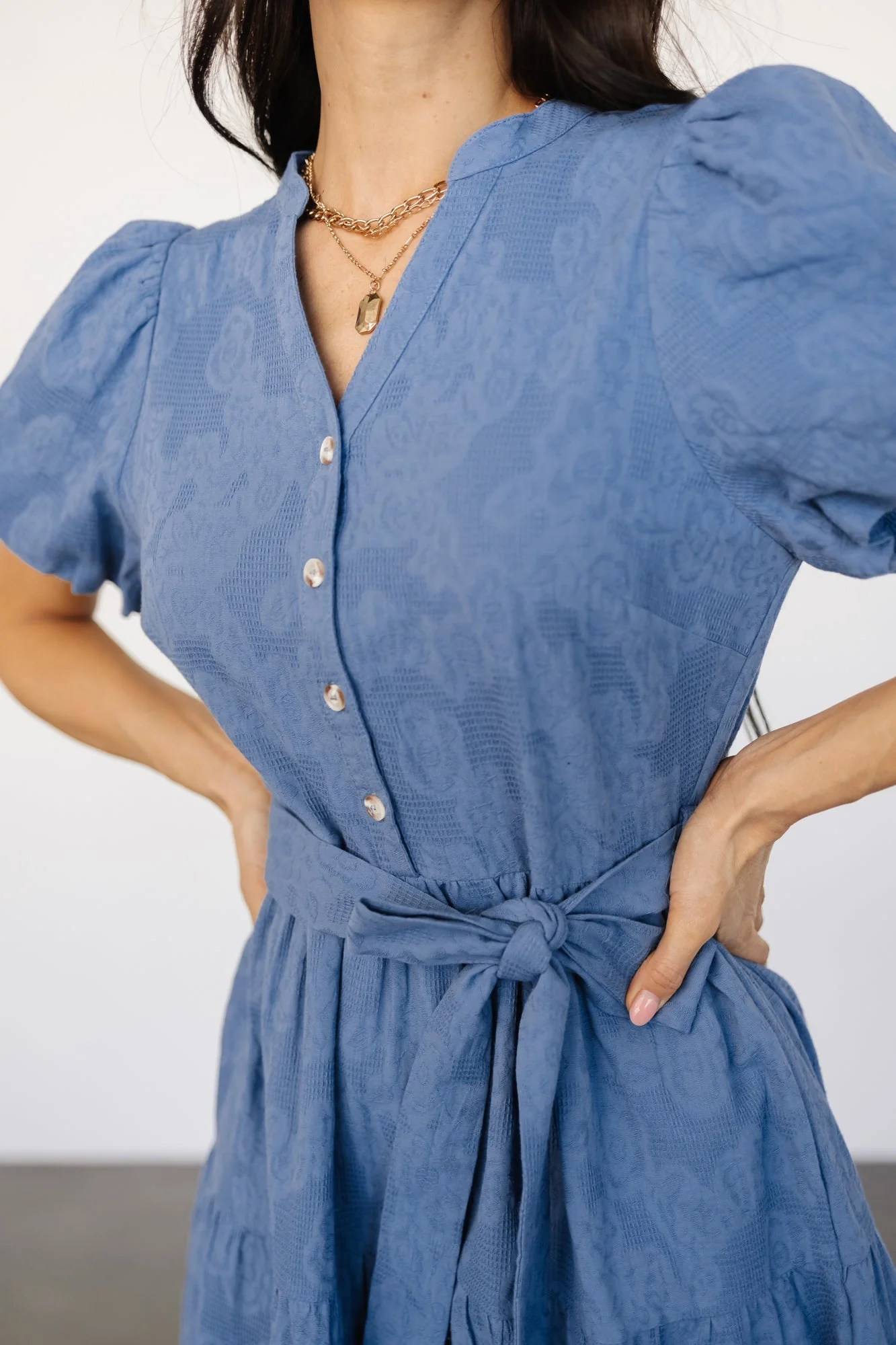 Philippa Midi Dress | Blue - Jamouz