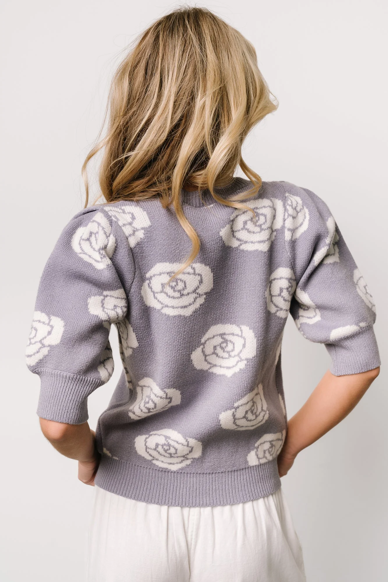 Belle Sweater Top | Dusty Lavender - Jamouz