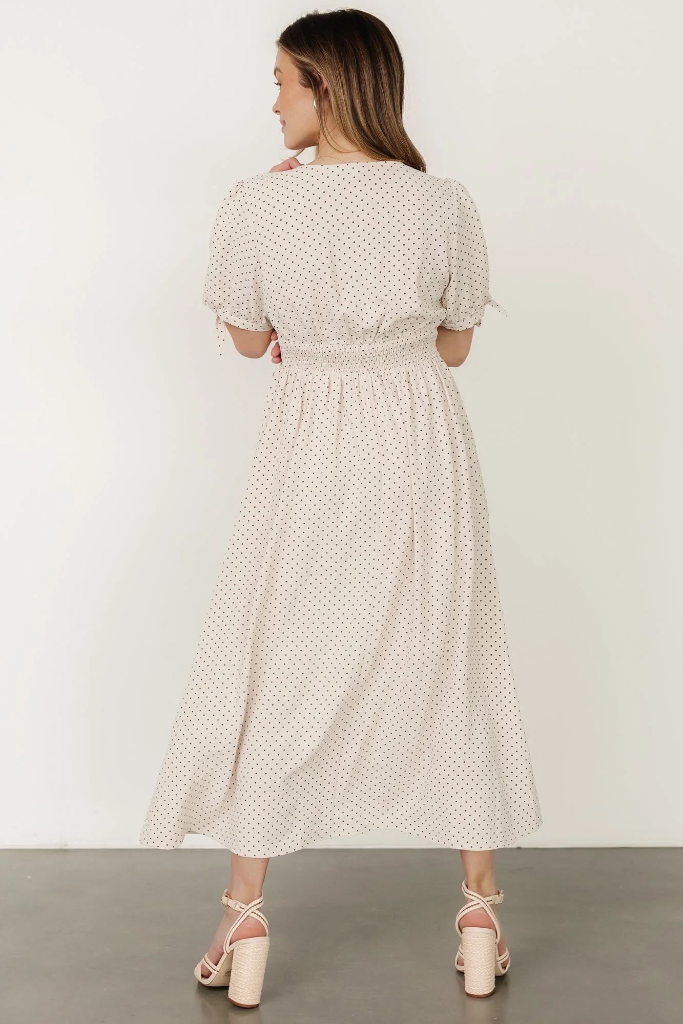 Millar Midi Dress | Natural + Black - Jamouz