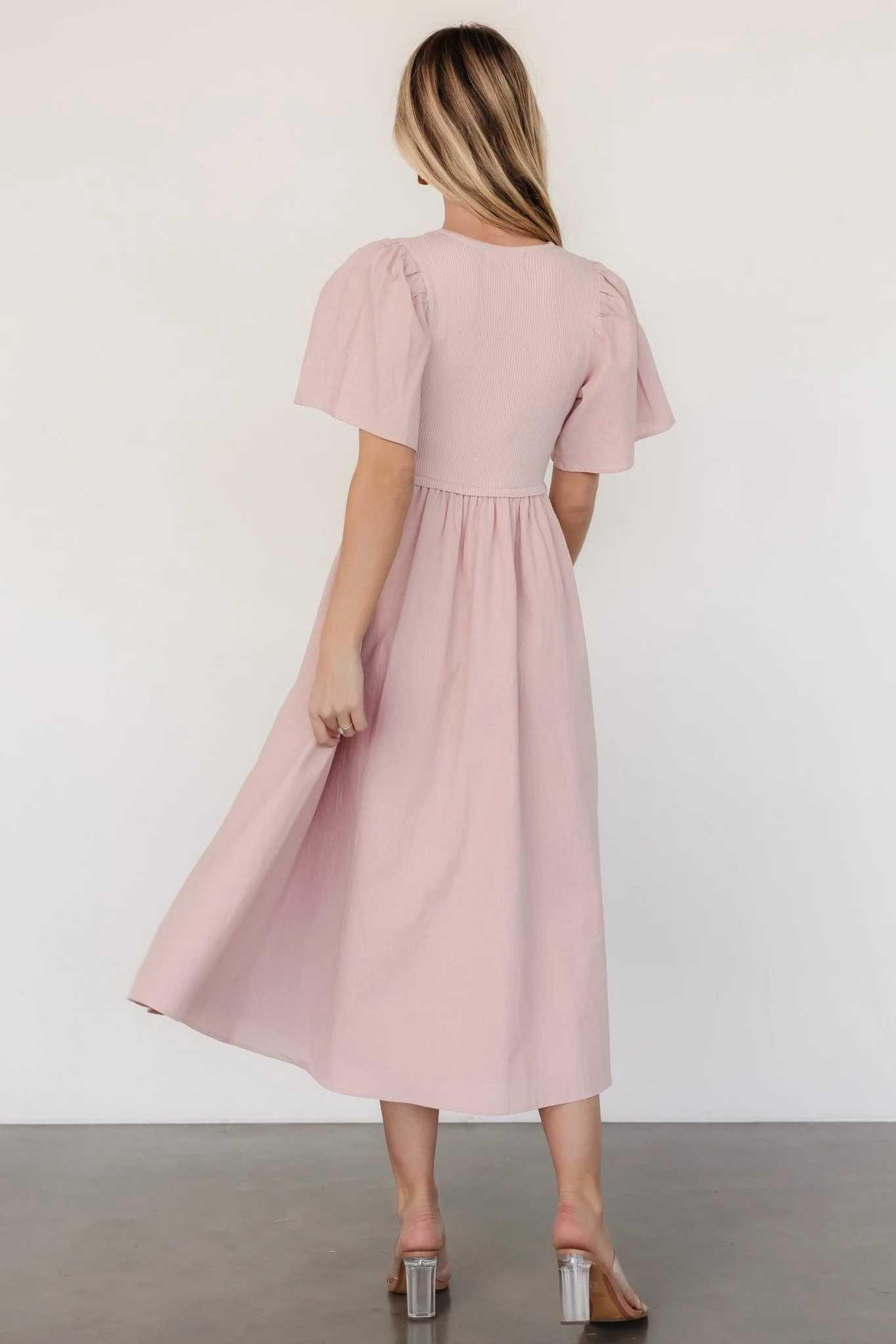 Cici Sweater Dress | Dusty Rose - Jamouz