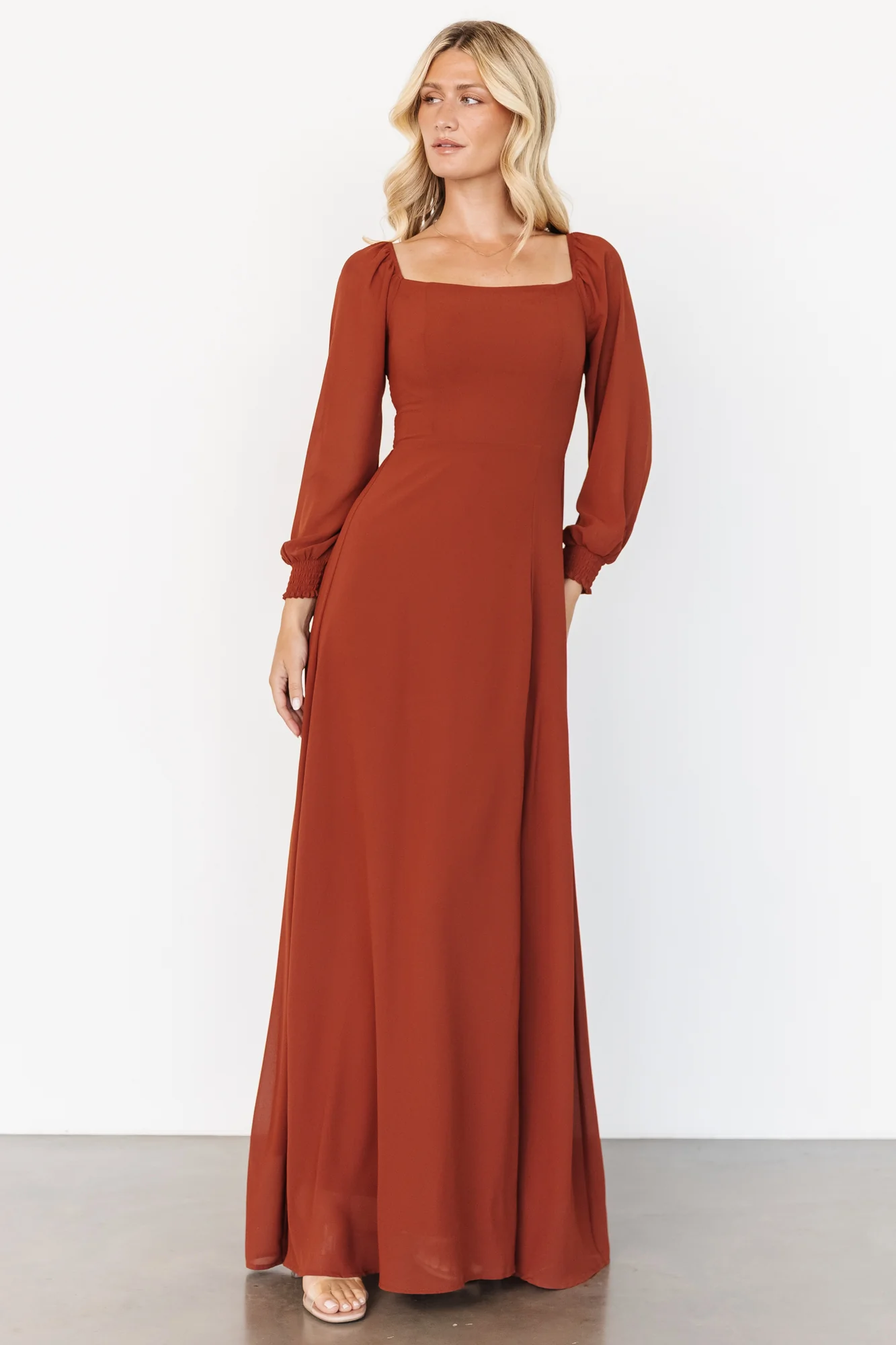 Giselle Maxi Dress | Rust - Jamouz