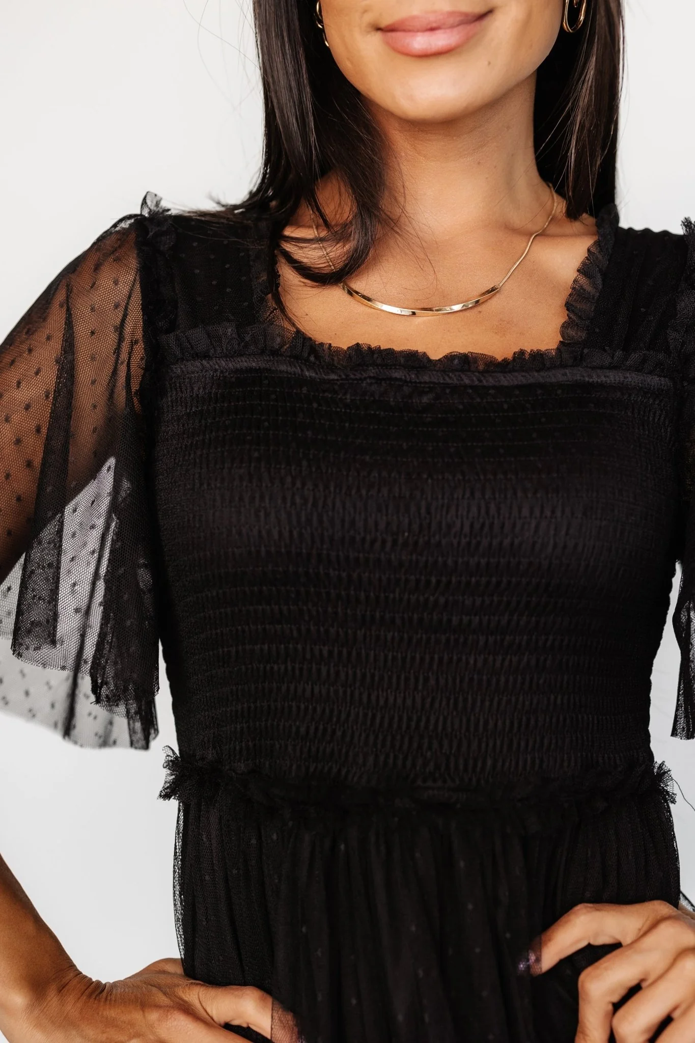 Bexley Tulle Dress | Black - Jamouz