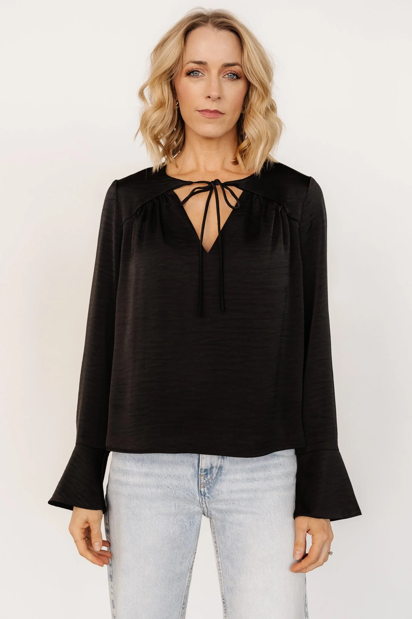 Westminster Satin Top | Black - Jamouz