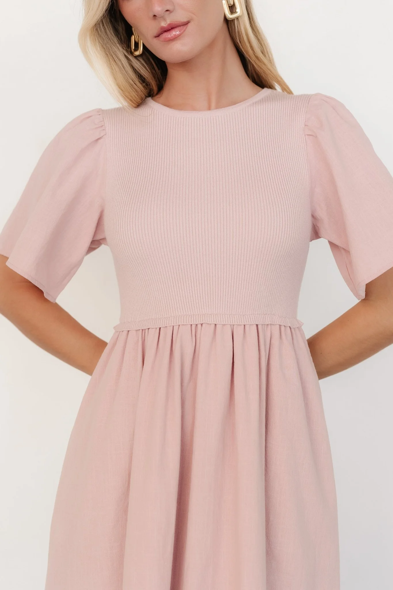 Cici Sweater Dress | Dusty Rose - Jamouz