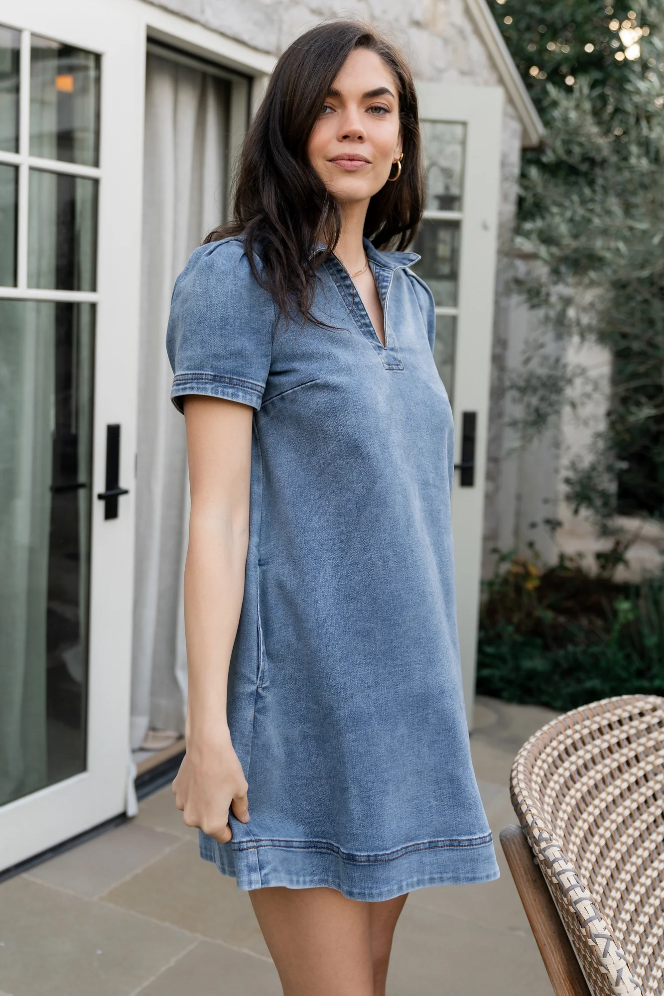 Saylor Short Dress | Denim - Jamouz