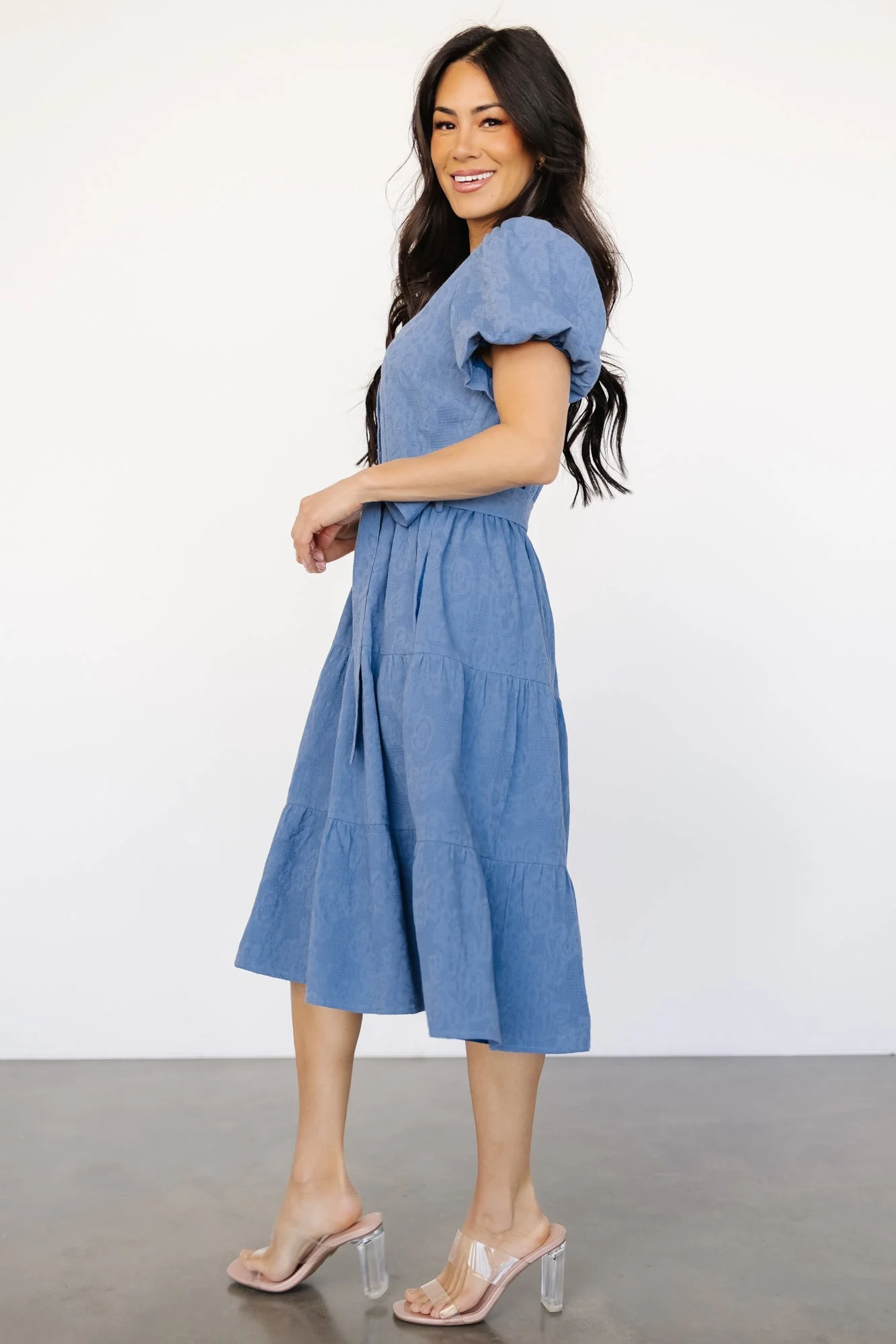 Philippa Midi Dress | Blue - Jamouz