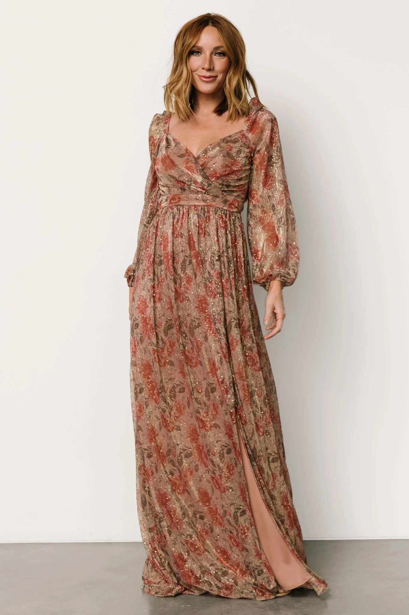 Kirsi Maxi Dress | Rose Floral - Jamouz