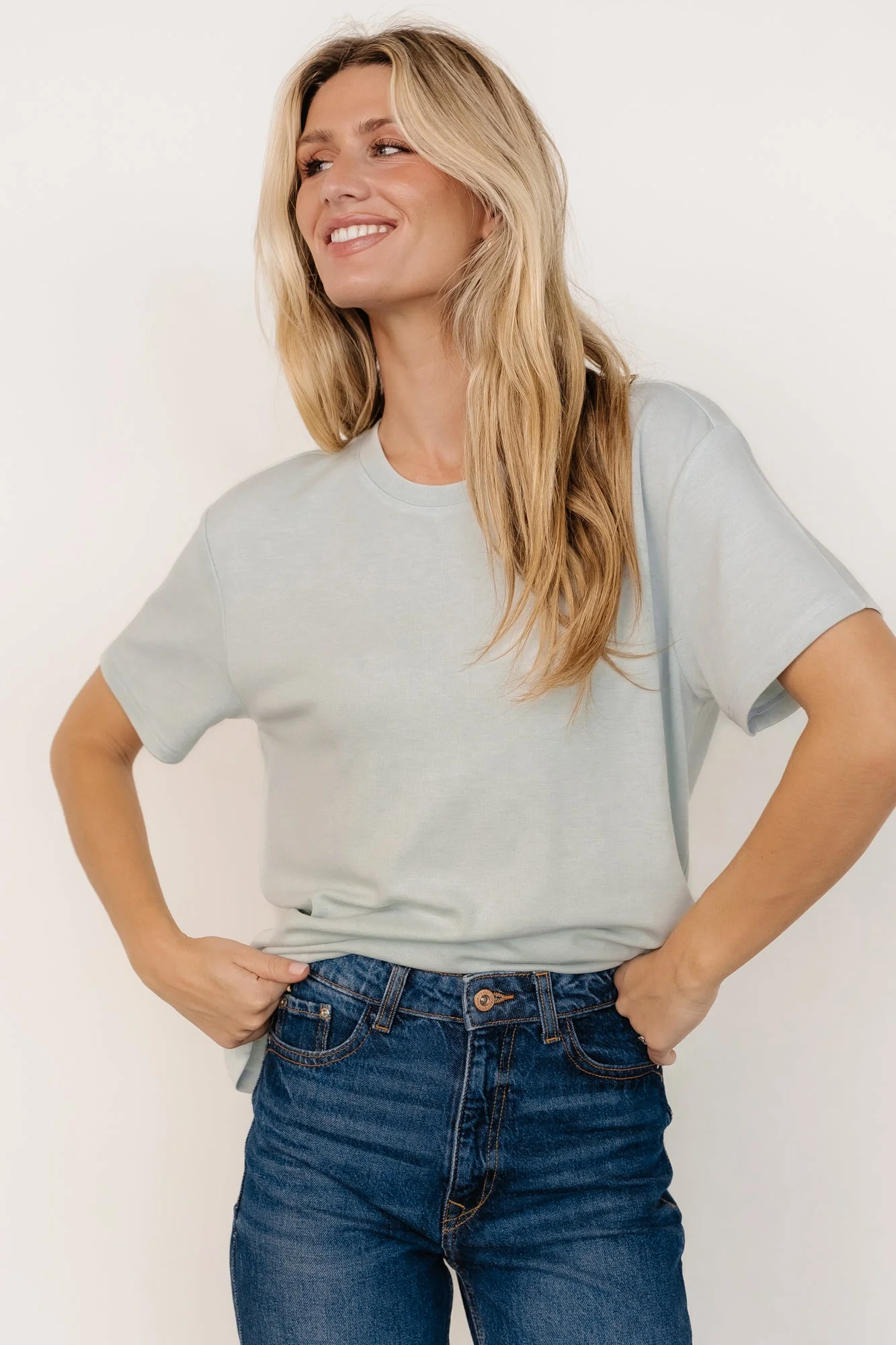 Elliot Relaxed Tee | Pale Mint - Jamouz