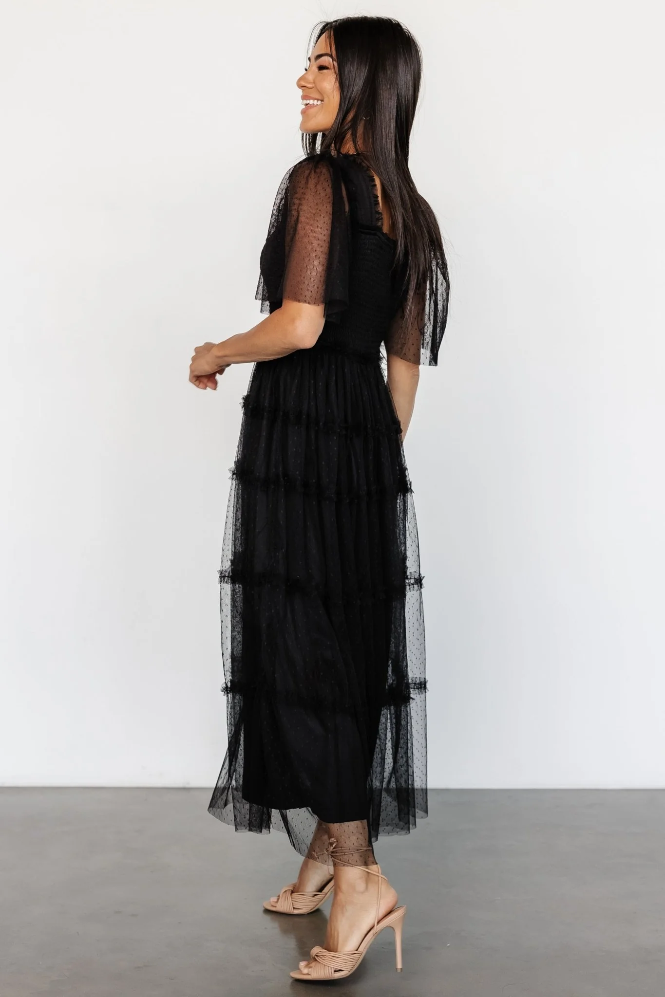 Bexley Tulle Dress | Black - Jamouz