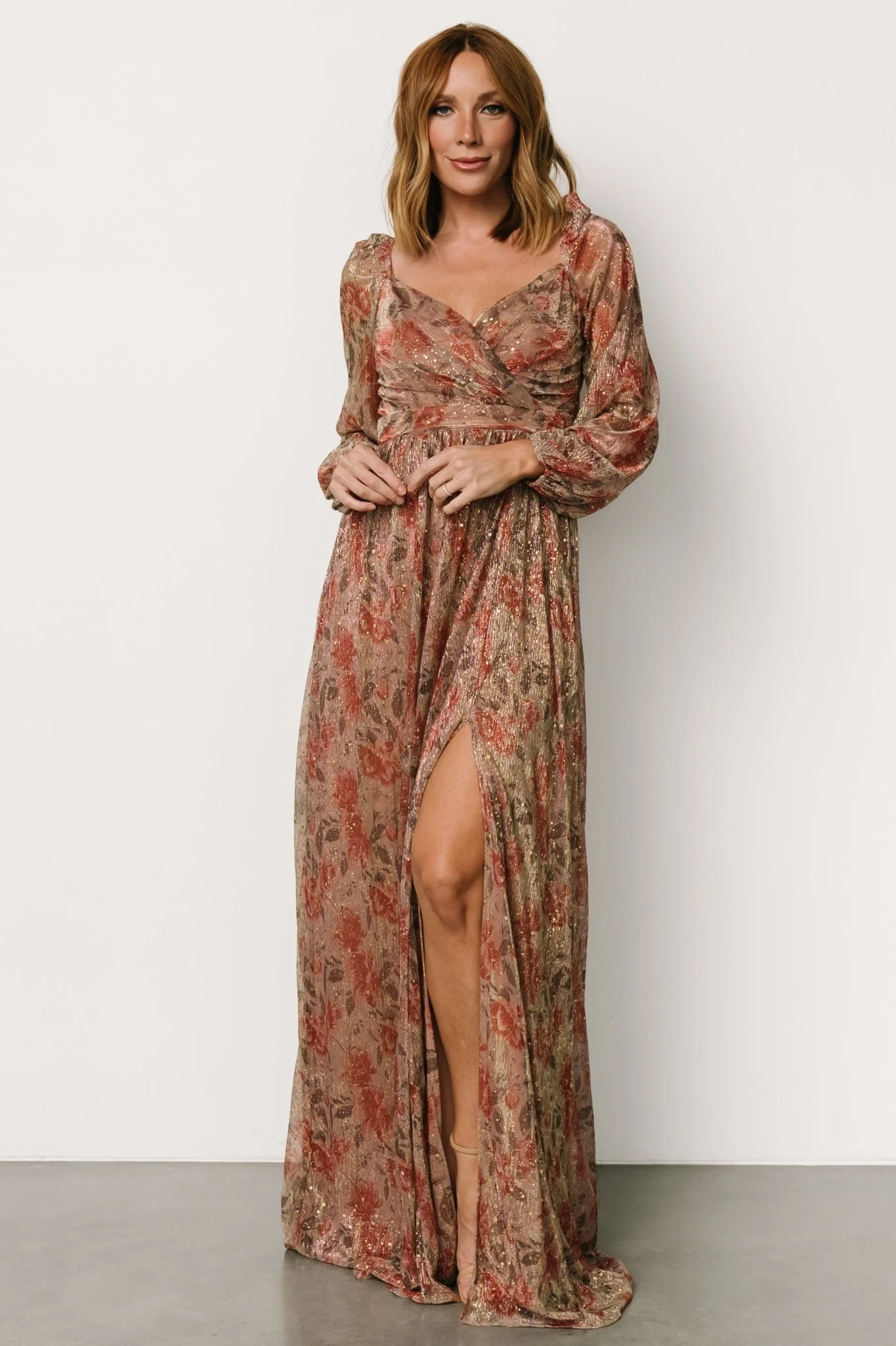 Kirsi Maxi Dress | Rose Floral - Jamouz