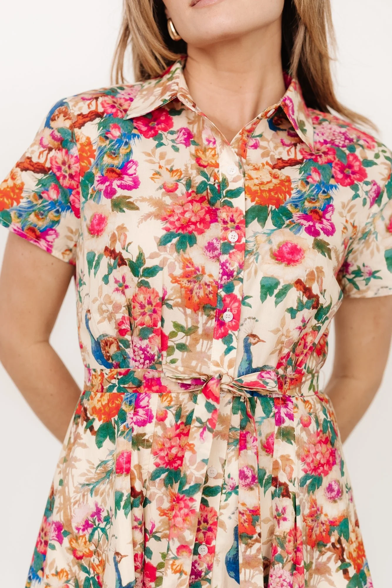 Melia Midi Dress | Multi Print - Jamouz