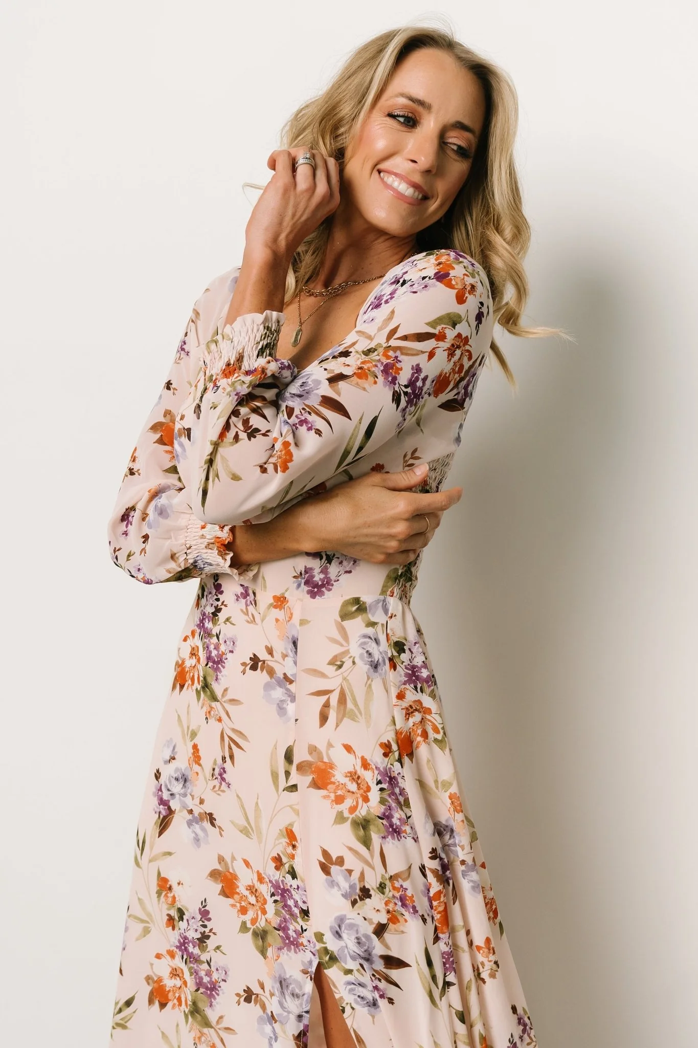 Giselle Maxi Dress | Blush Multi Floral - Jamouz