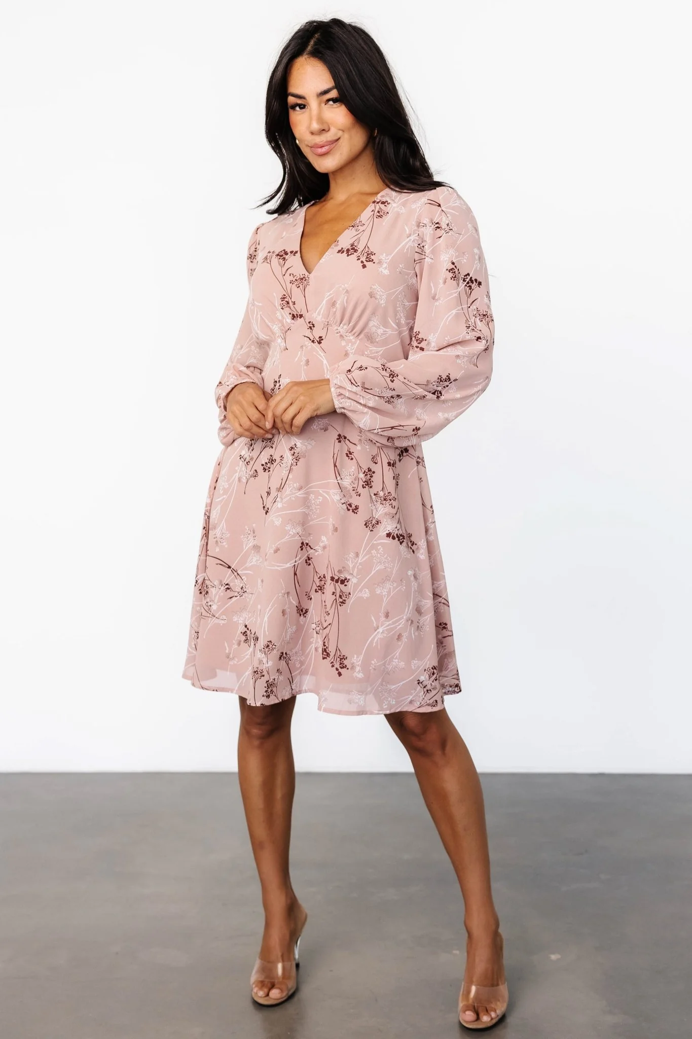 Rosalind Short Dress | Vintage Blush - Jamouz