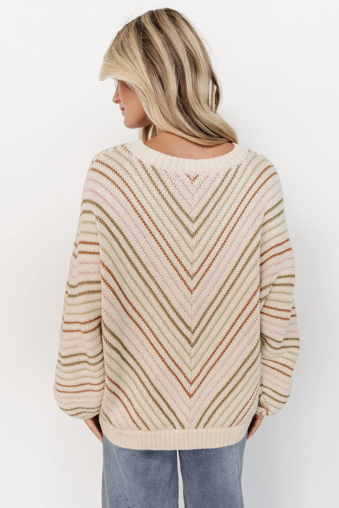Tava Sweater | Ivory + Multi - Jamouz