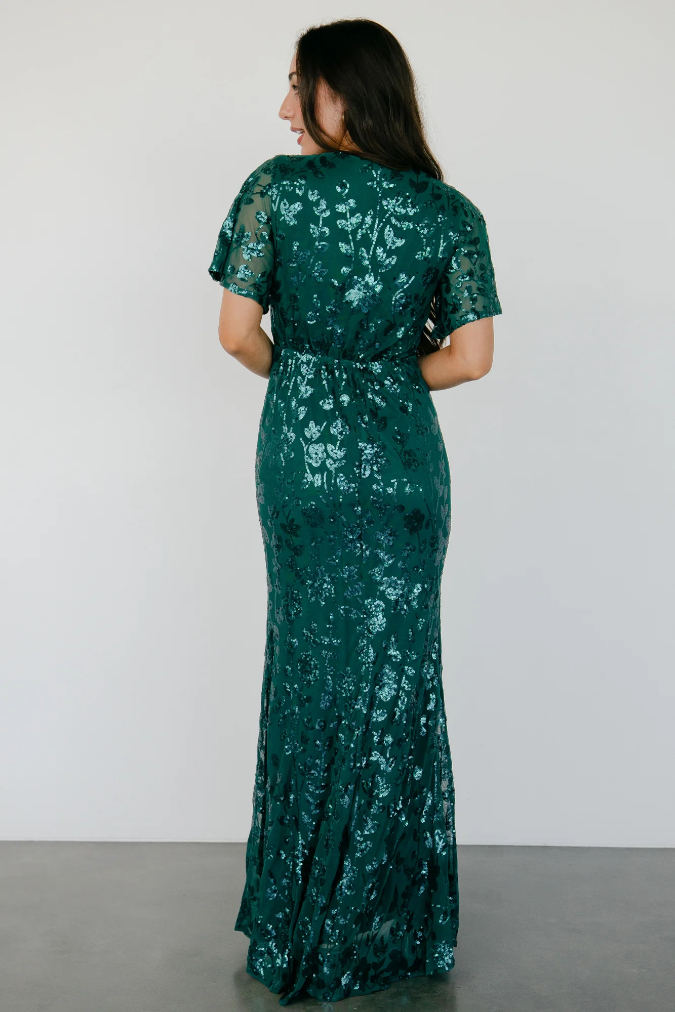 Esme Sequin Dress | Emerald - Jamouz