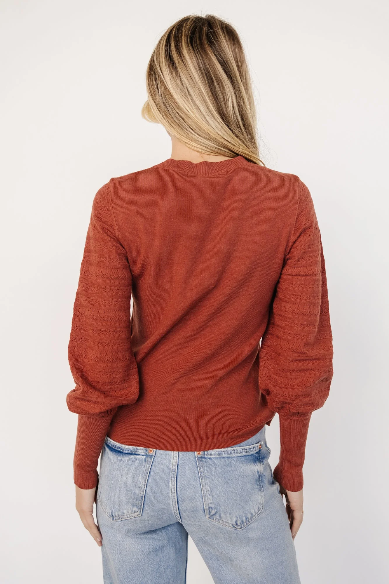 Jens Sweater Top | Brick - Jamouz
