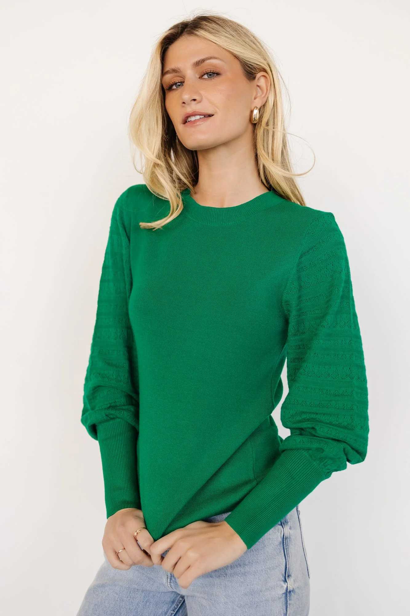 Jens Sweater Top | Green - Jamouz