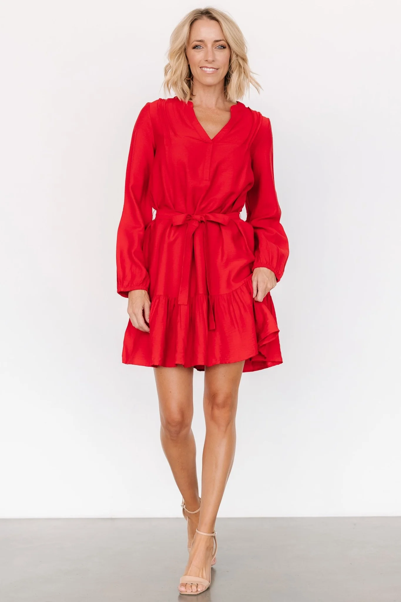 Fuji Short Dress | Red - Jamouz