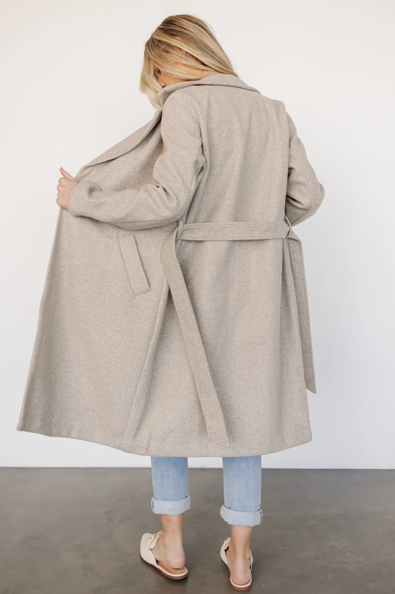 Valdez Long Coat | Stone - Jamouz