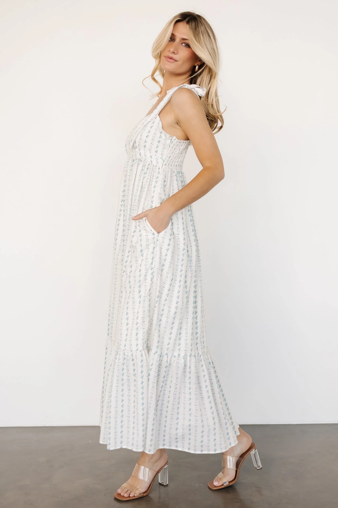Kennie Maxi Dress | Cream Multi Floral - Jamouz