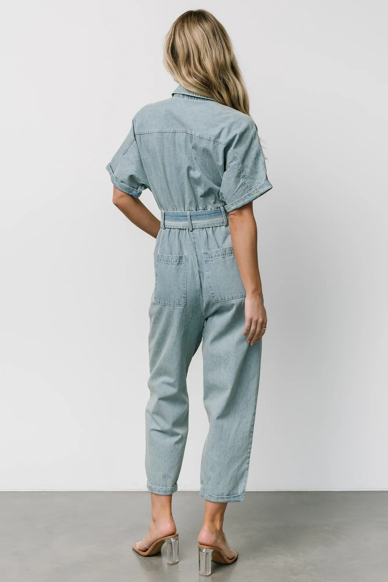 Mateo Button Up Jumpsuit | Denim - Jamouz