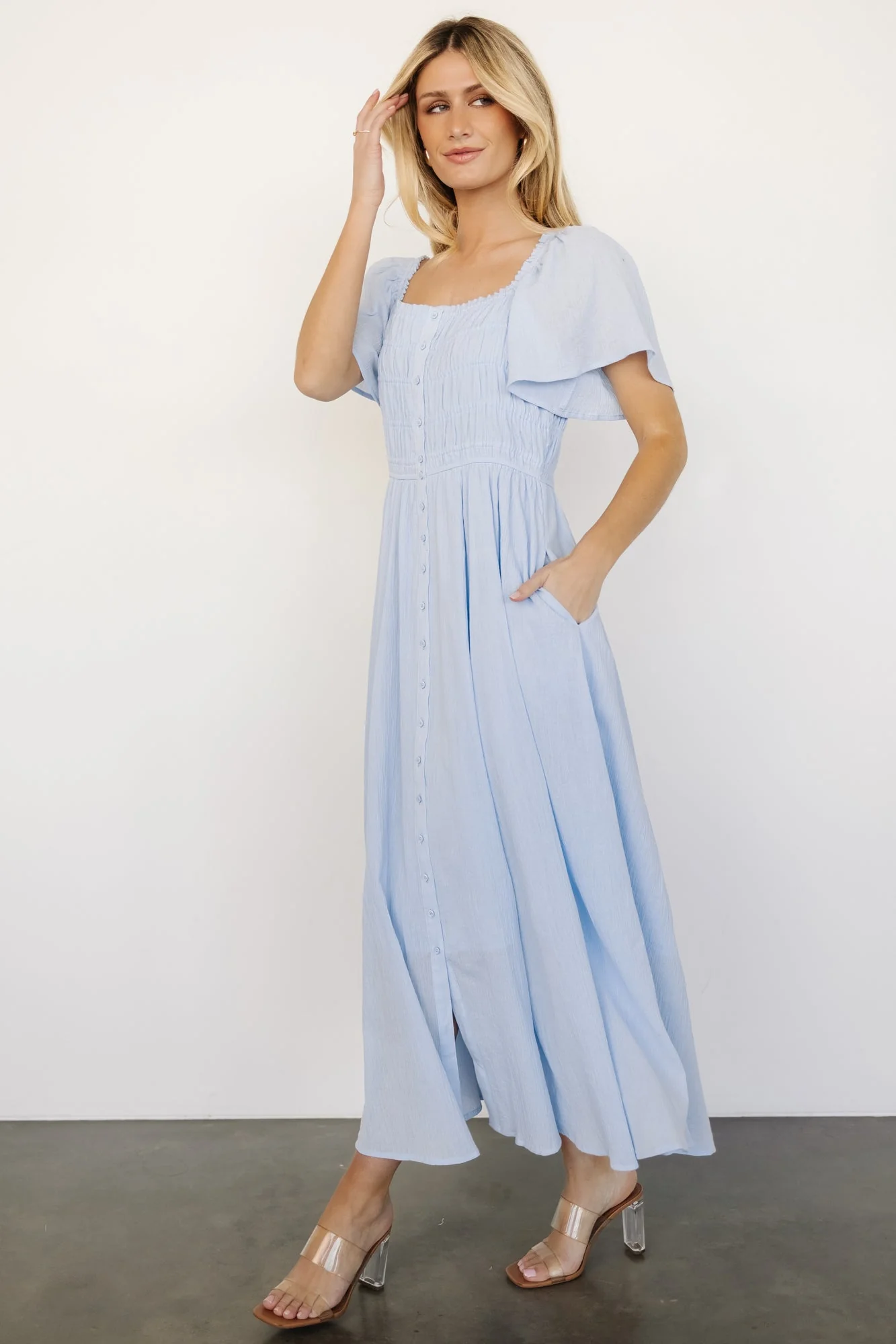 McKay Maxi Dress | Light Blue - Jamouz