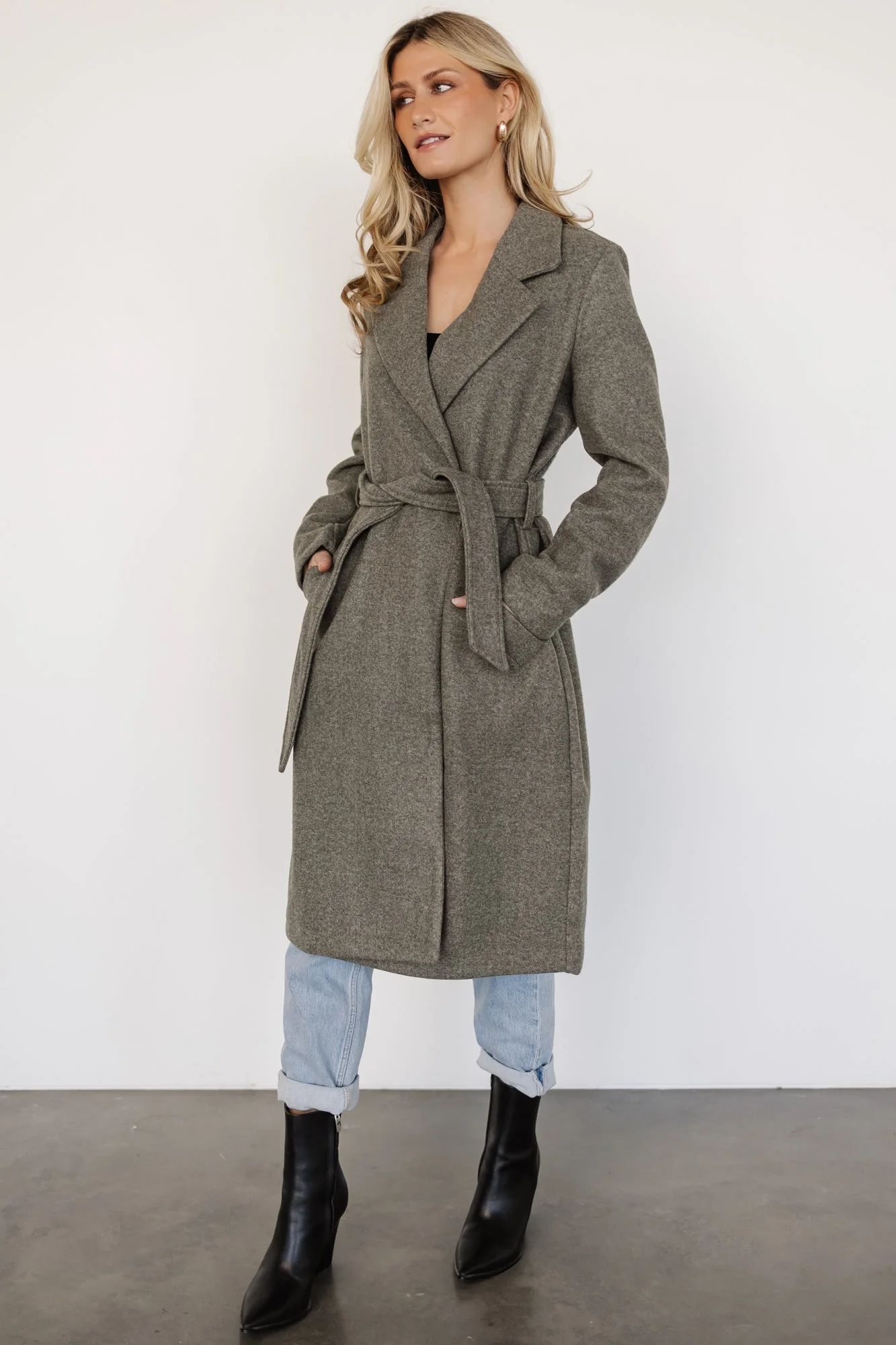 Valdez Long Coat | Olive - Jamouz
