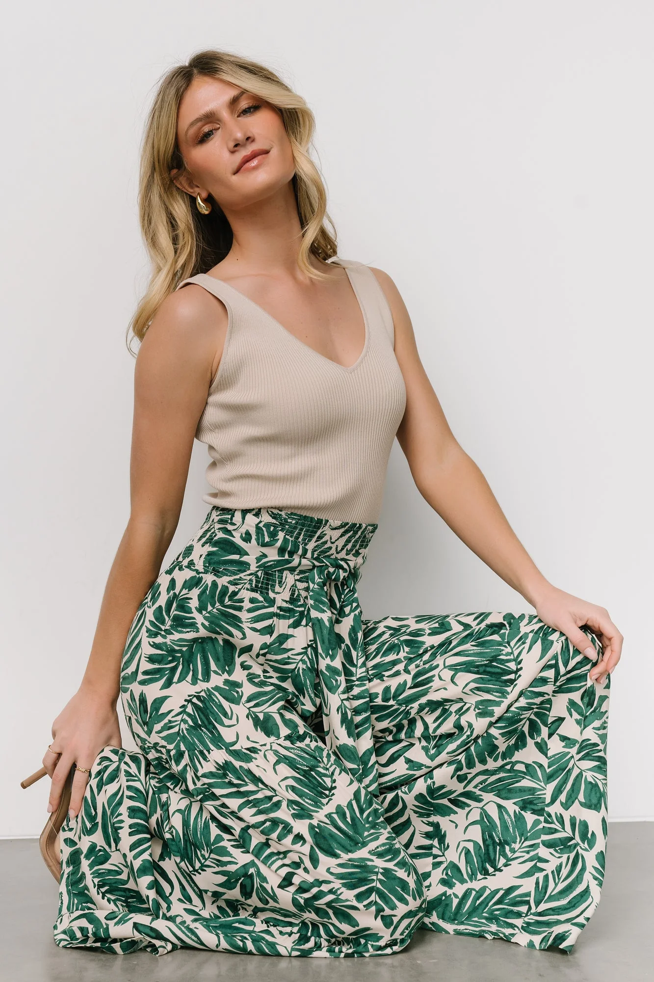 Monterey Pants | Green Print - Jamouz