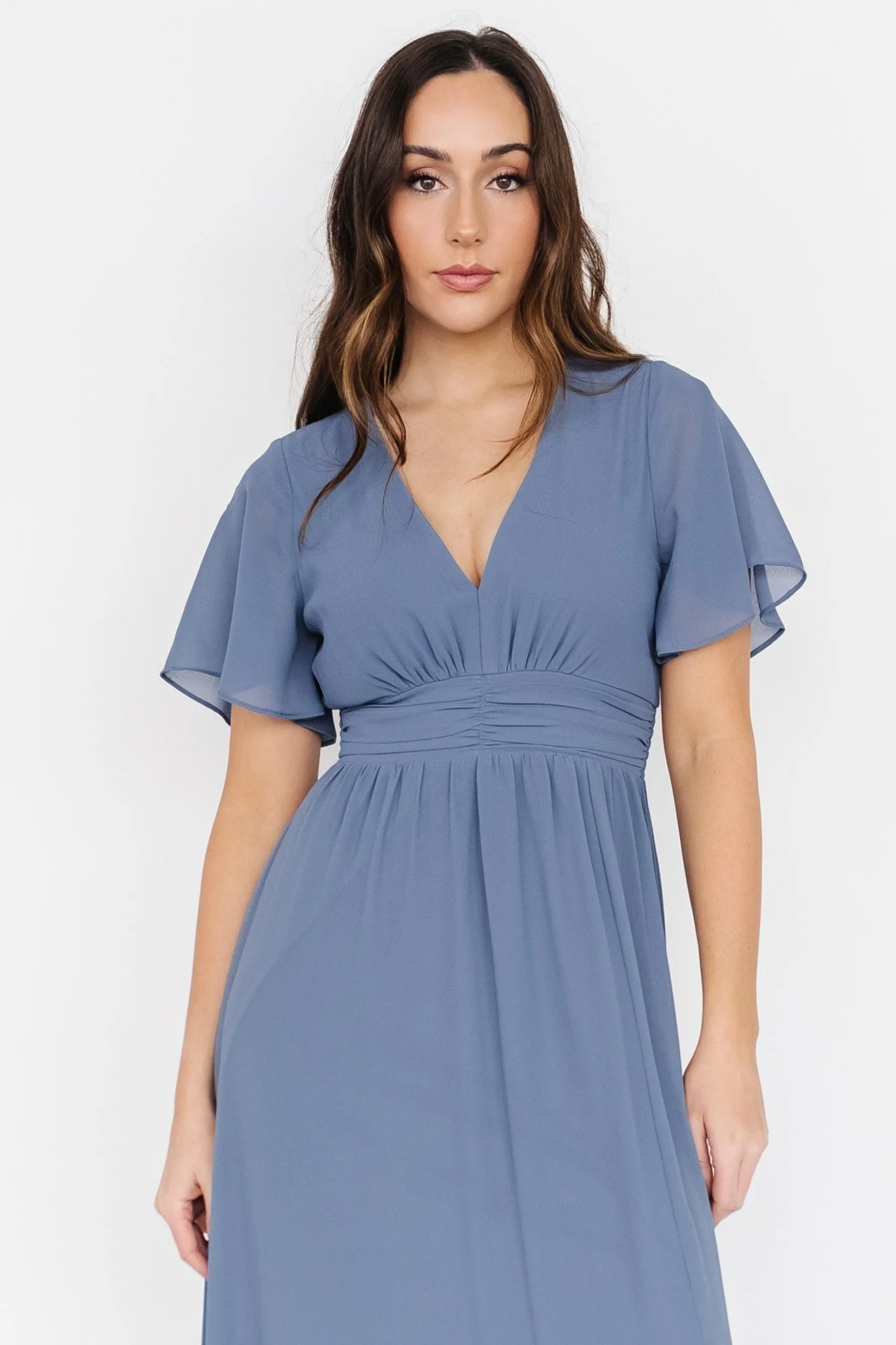 Fabric Swatch - Ramona Chiffon | Whisper Blue - Jamouz