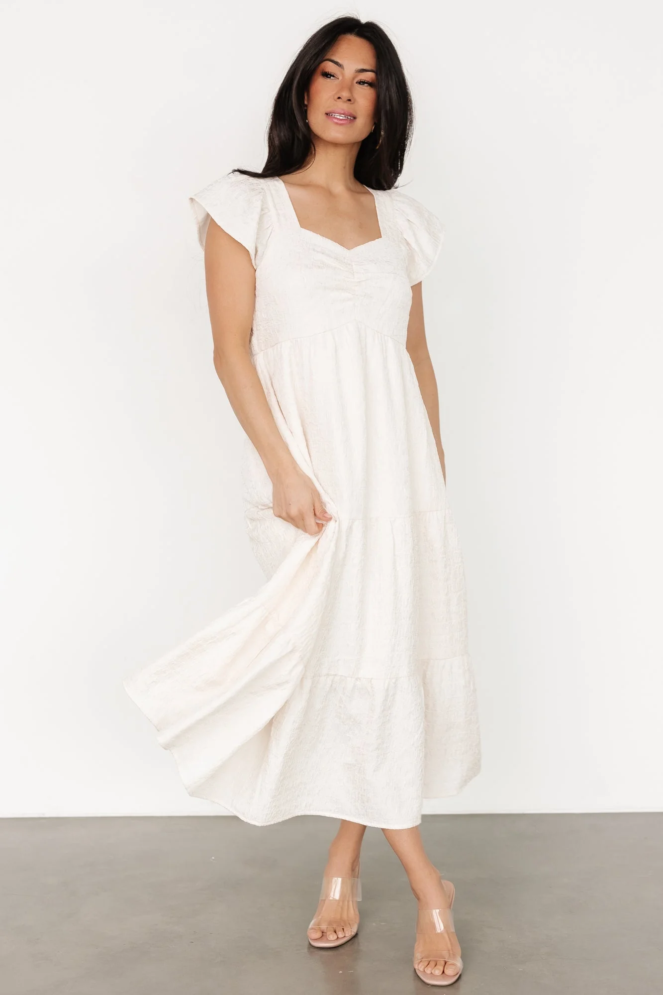 Kesler Midi Dress | Cream - Jamouz