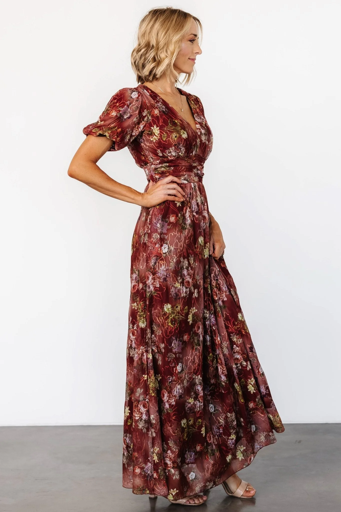 Ardley Maxi Dress | Rust Multi Floral - Jamouz