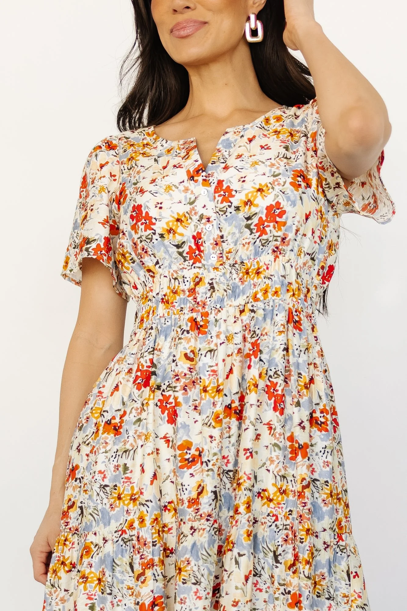 Claudia Maxi Dress | Multi Floral - Jamouz