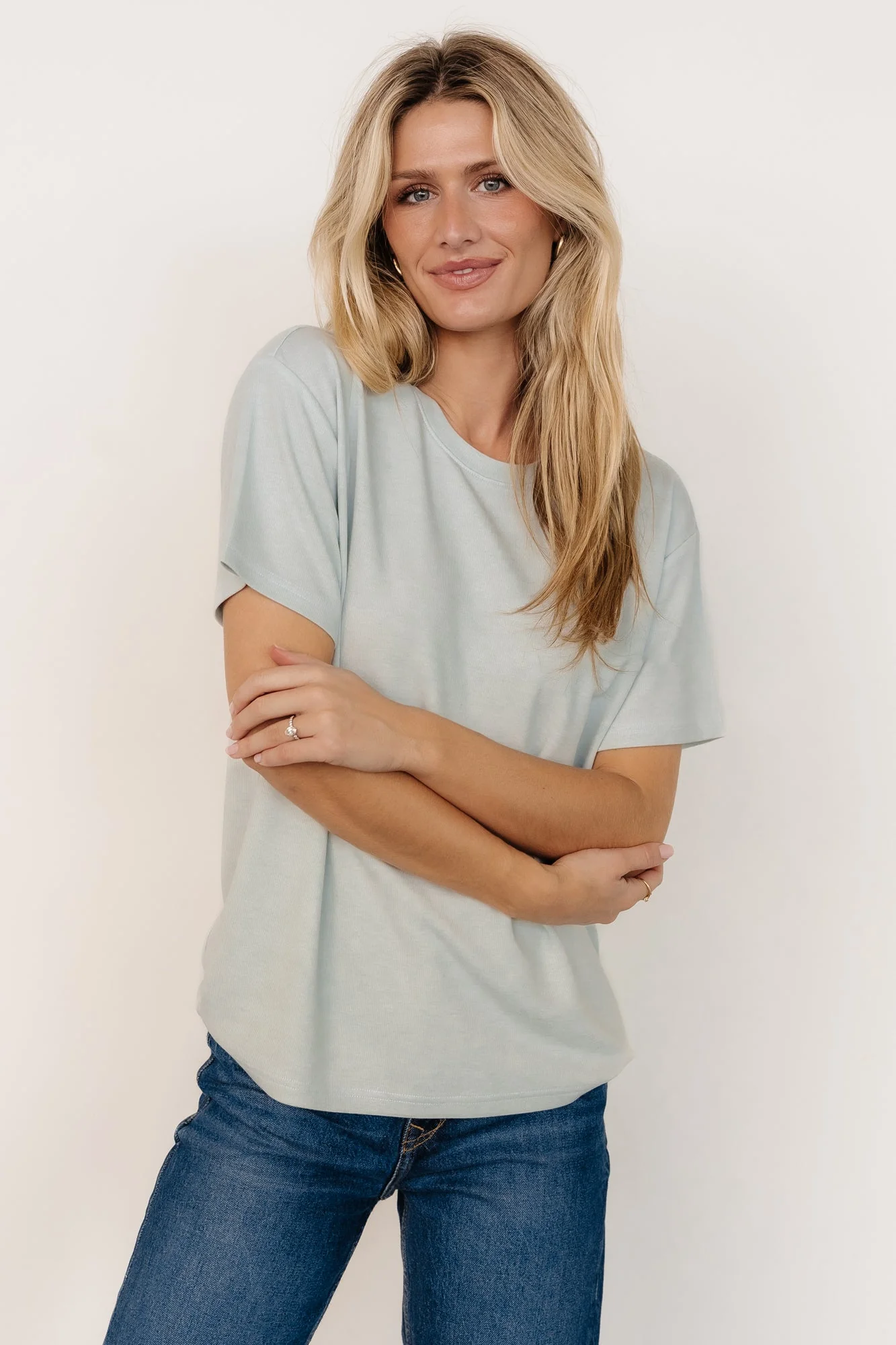 Elliot Relaxed Tee | Pale Mint - Jamouz