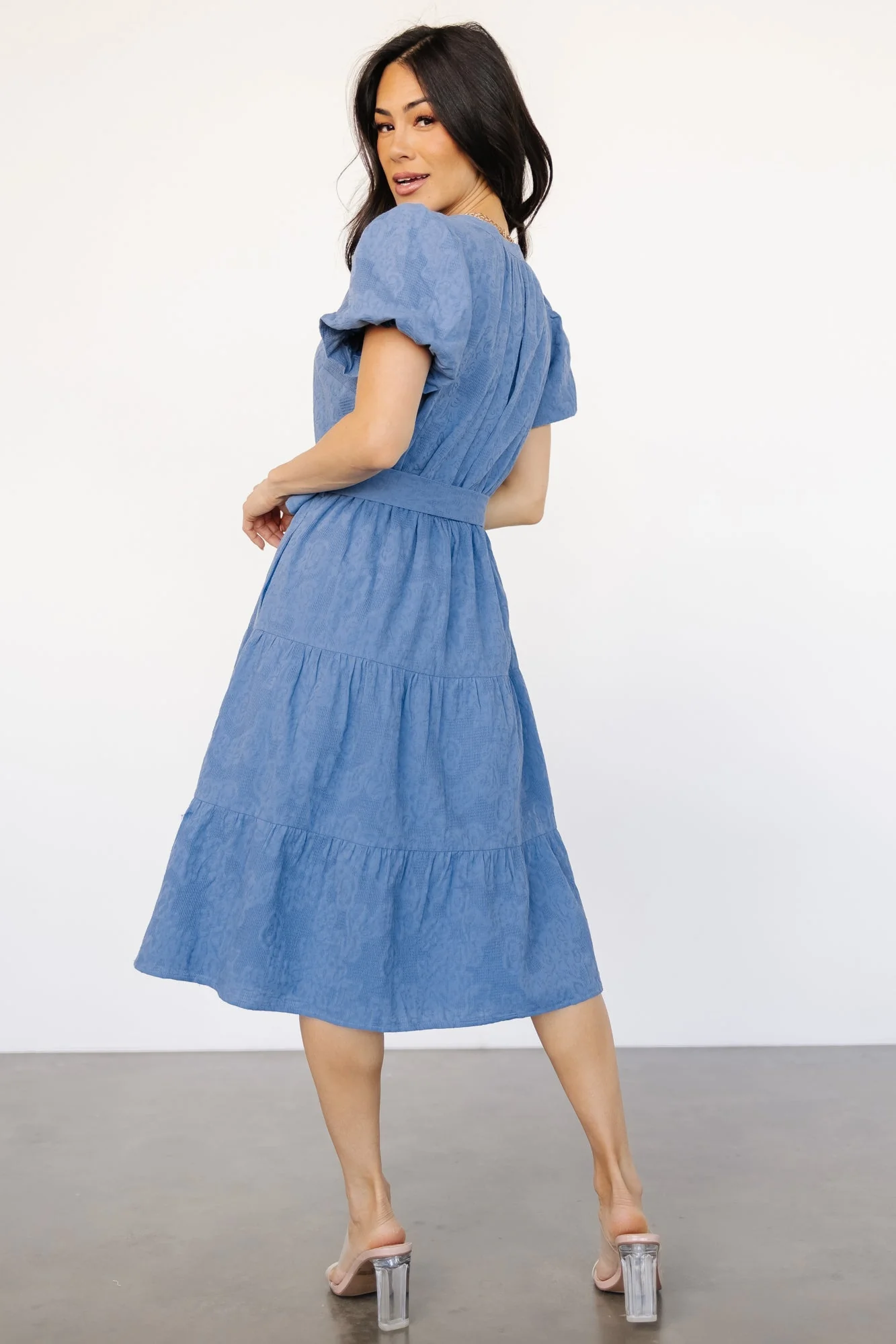 Philippa Midi Dress | Blue - Jamouz