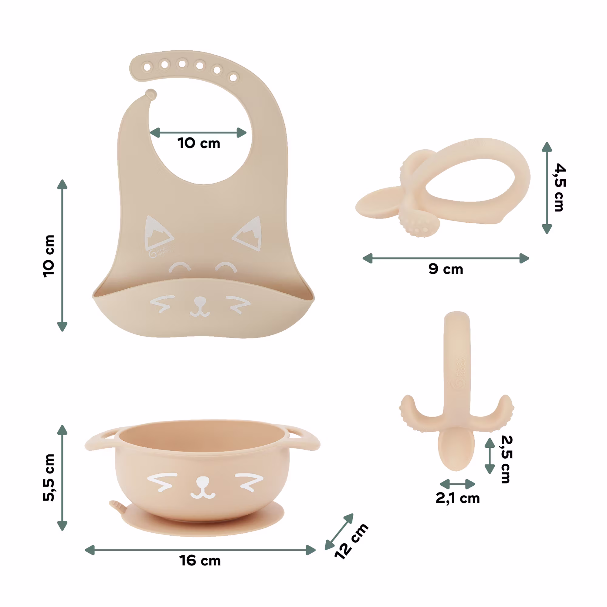 Geschirrset 3-teilig FIRST'ISY Dog - Jamouz