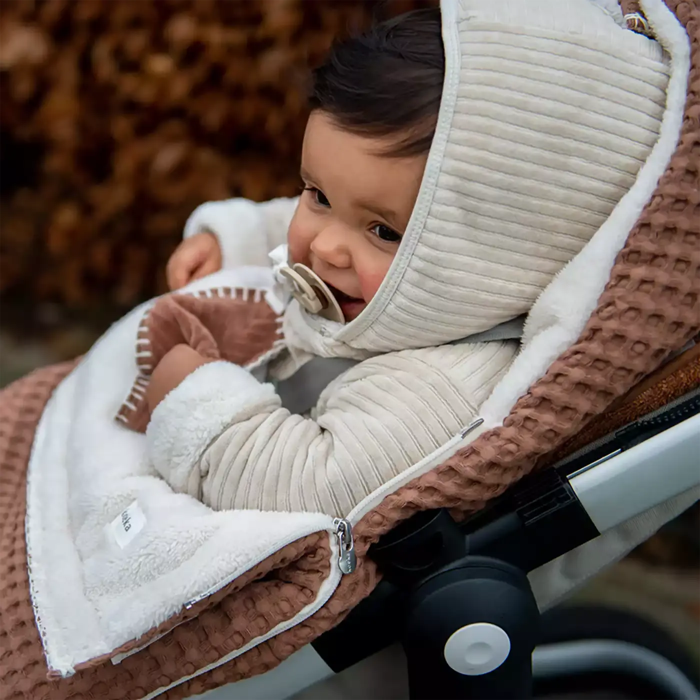 Buggy Fußsack Oslo Hazel / Pebble - Jamouz