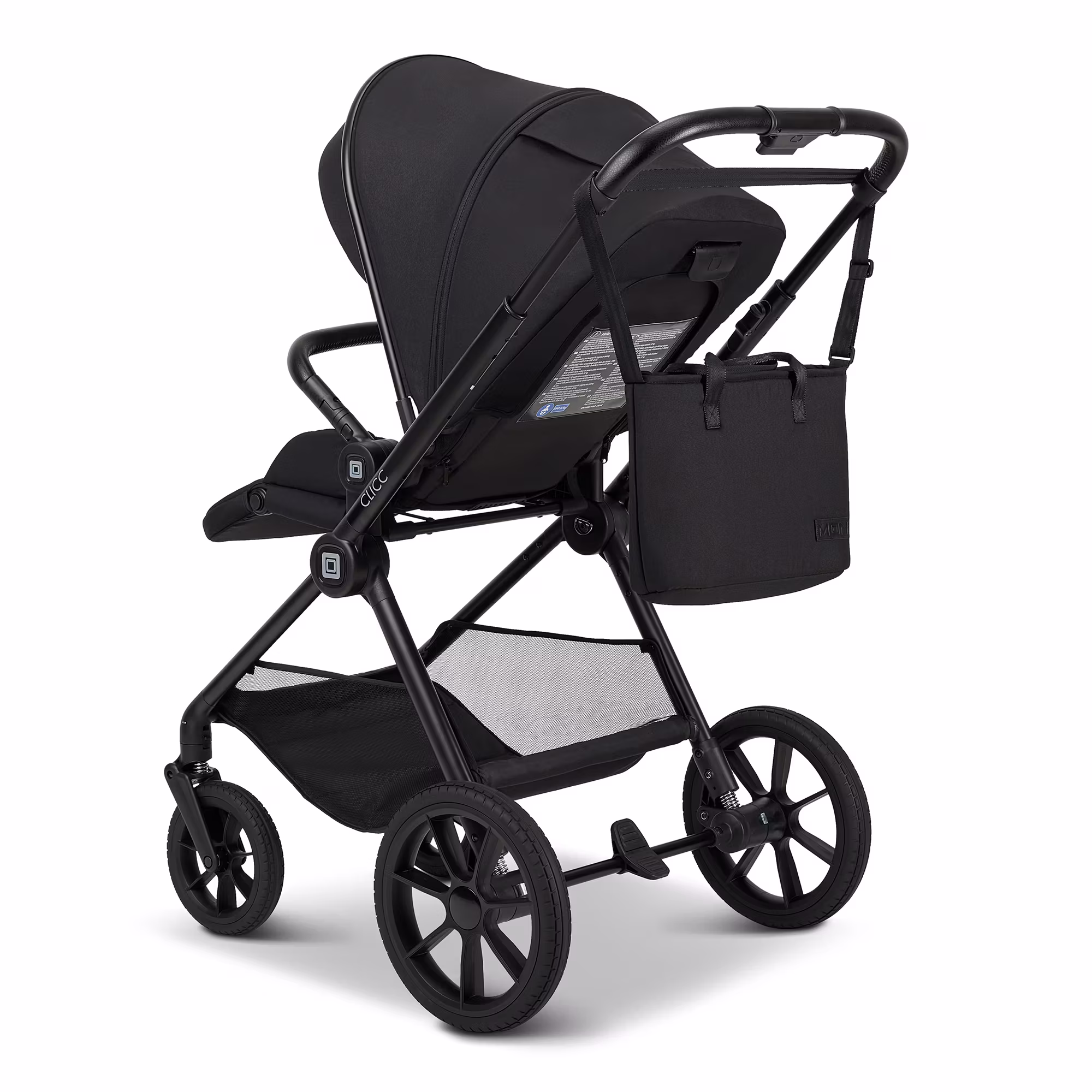 CLICC Set Black Melange mit Babyschale Cosmo - Jamouz