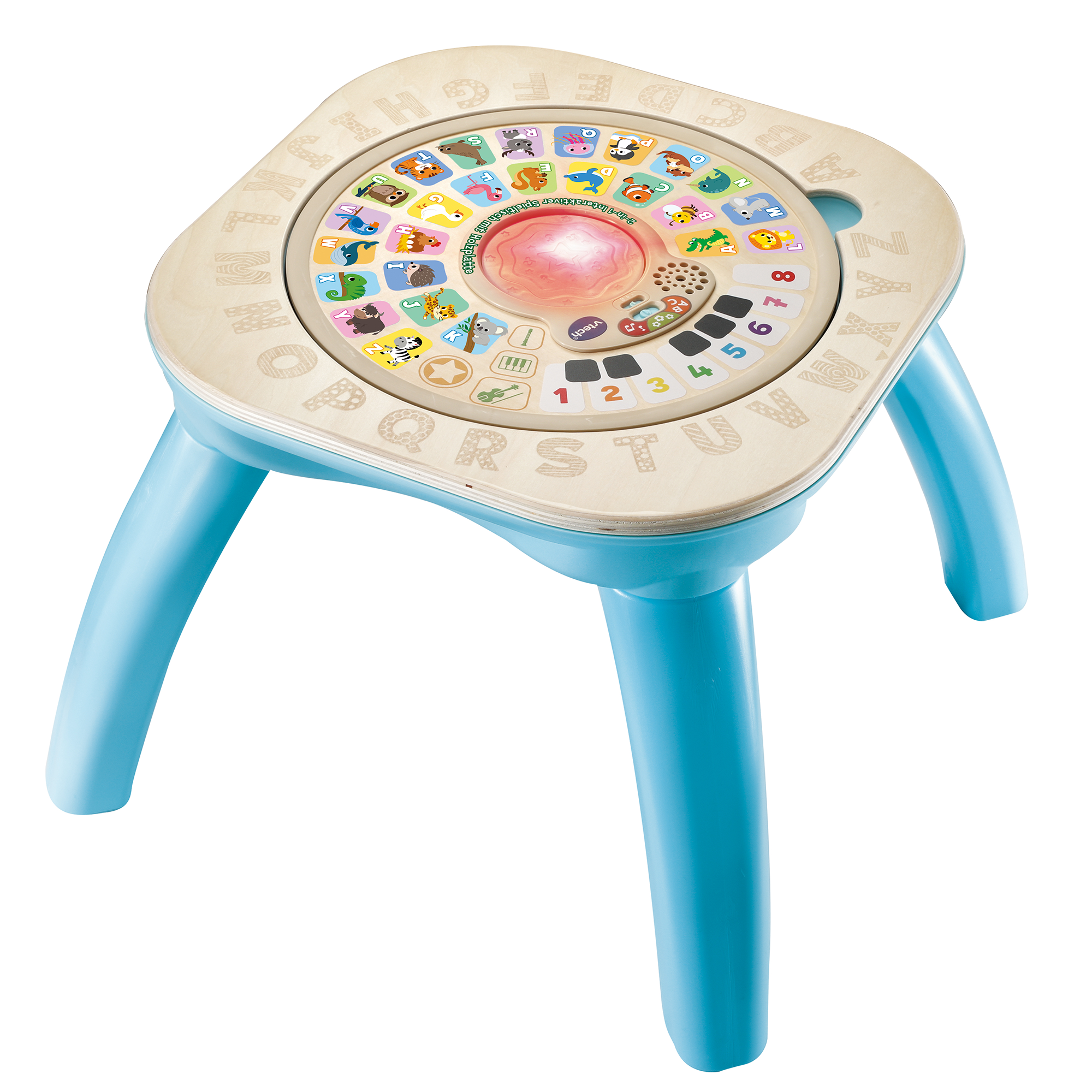 2-in-1 Interaktiver Spieltisch mit Holzplatte - Jamouz