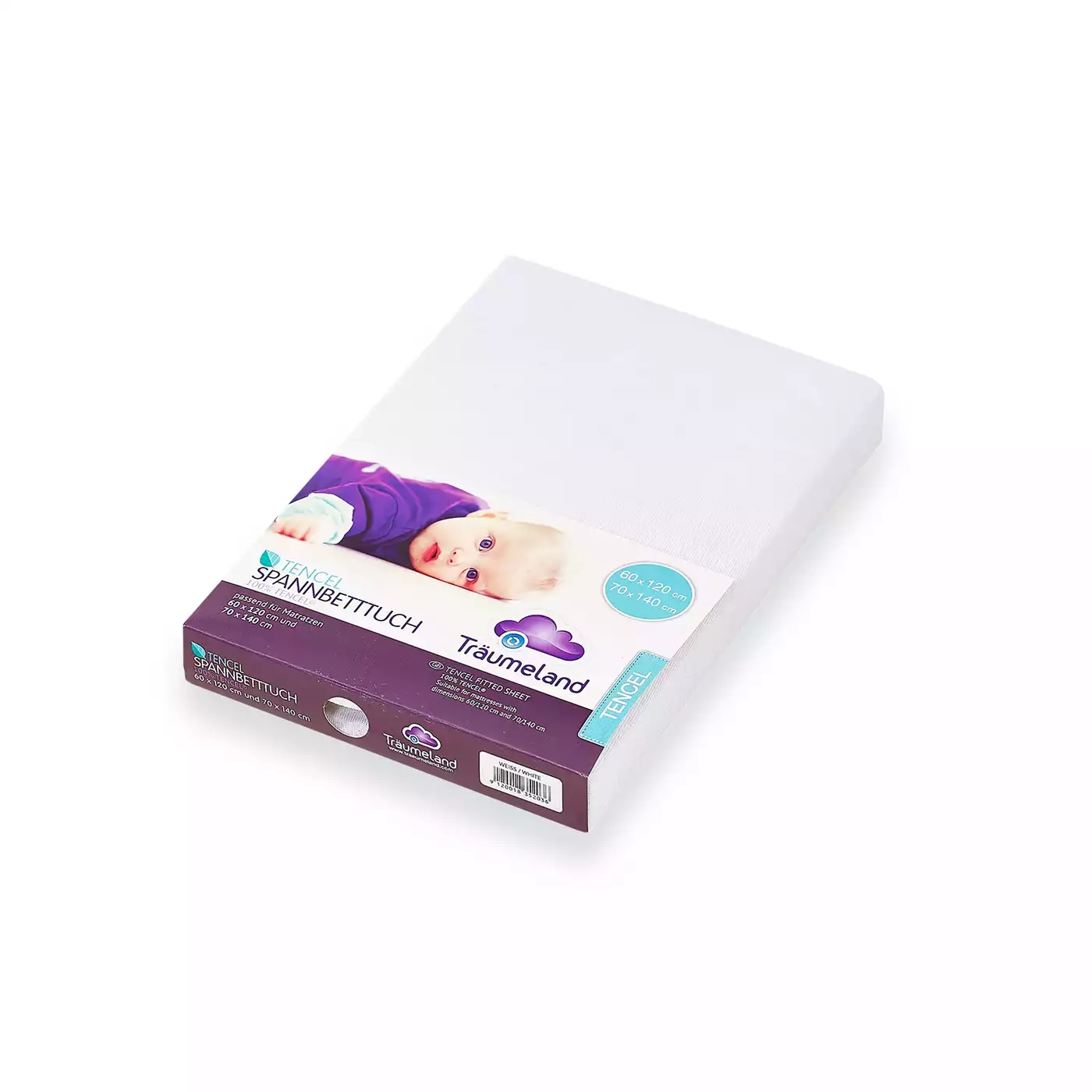 Spannbetttuch Tencel weiß extra hoch - Jamouz