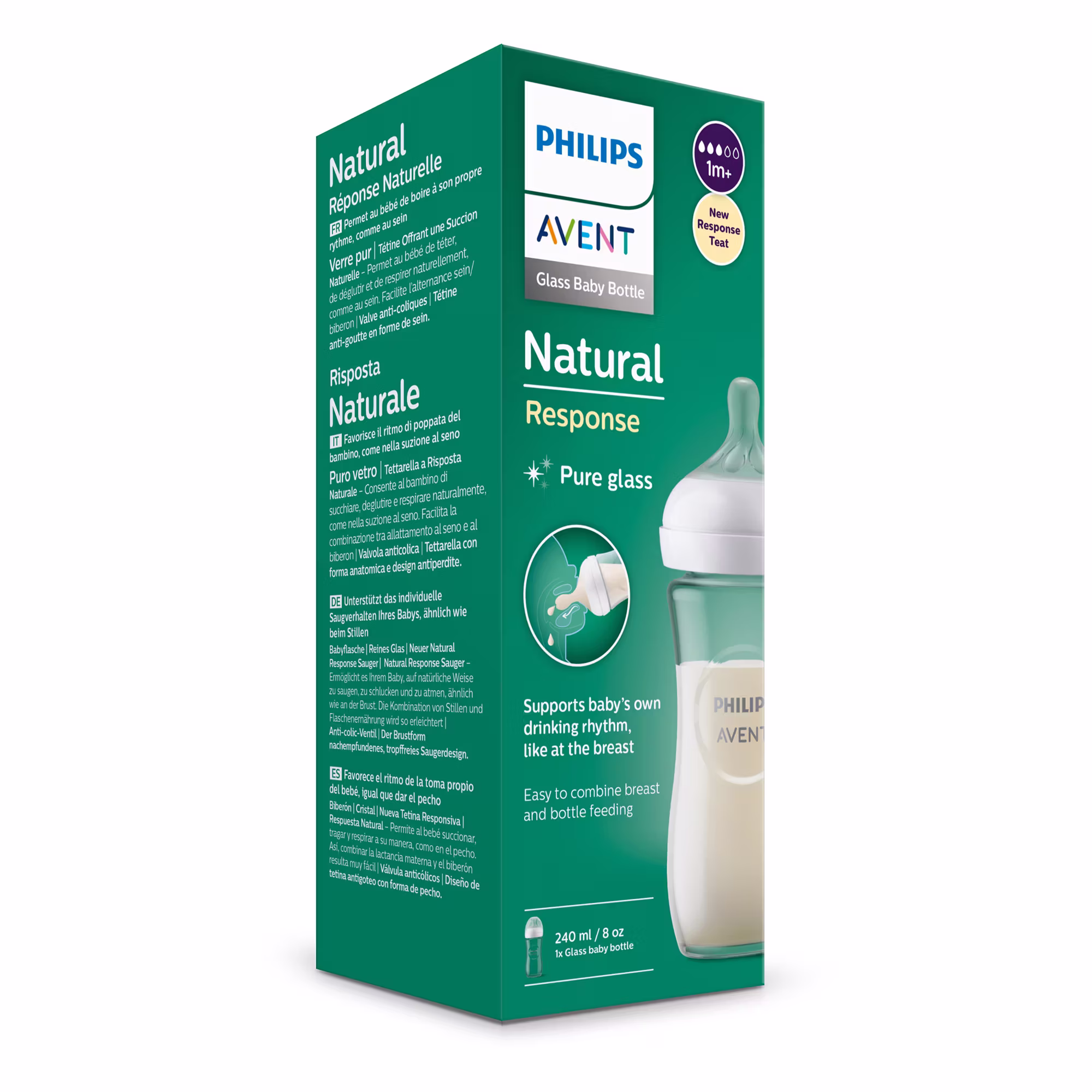 Babyflasche Glas Natural Response Gr.3 240ml SCY933/01 - Jamouz