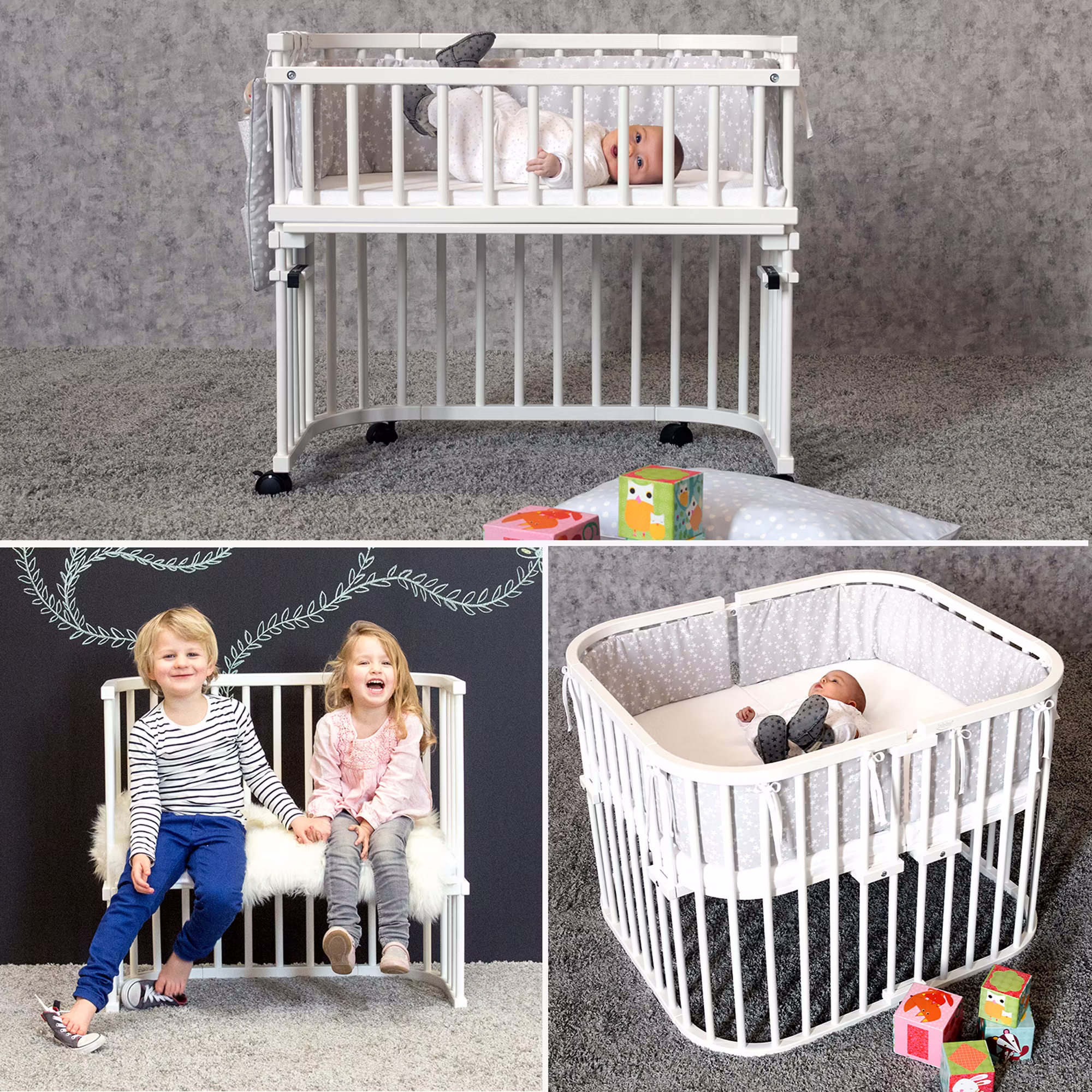 babybay Boxspring XXL weiß - Jamouz