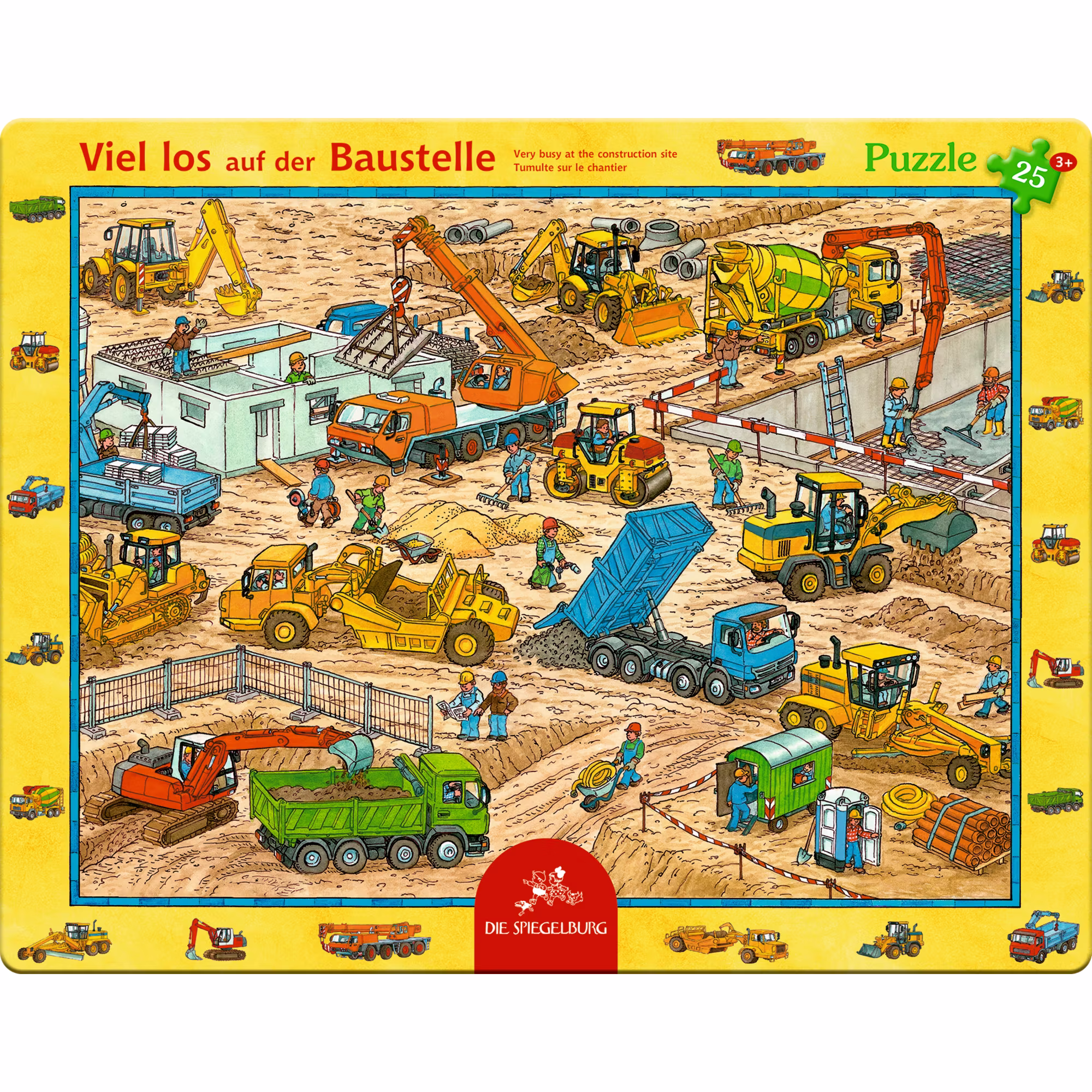 Rahmenpuzzle - Viel los auf der Baustelle - Jamouz