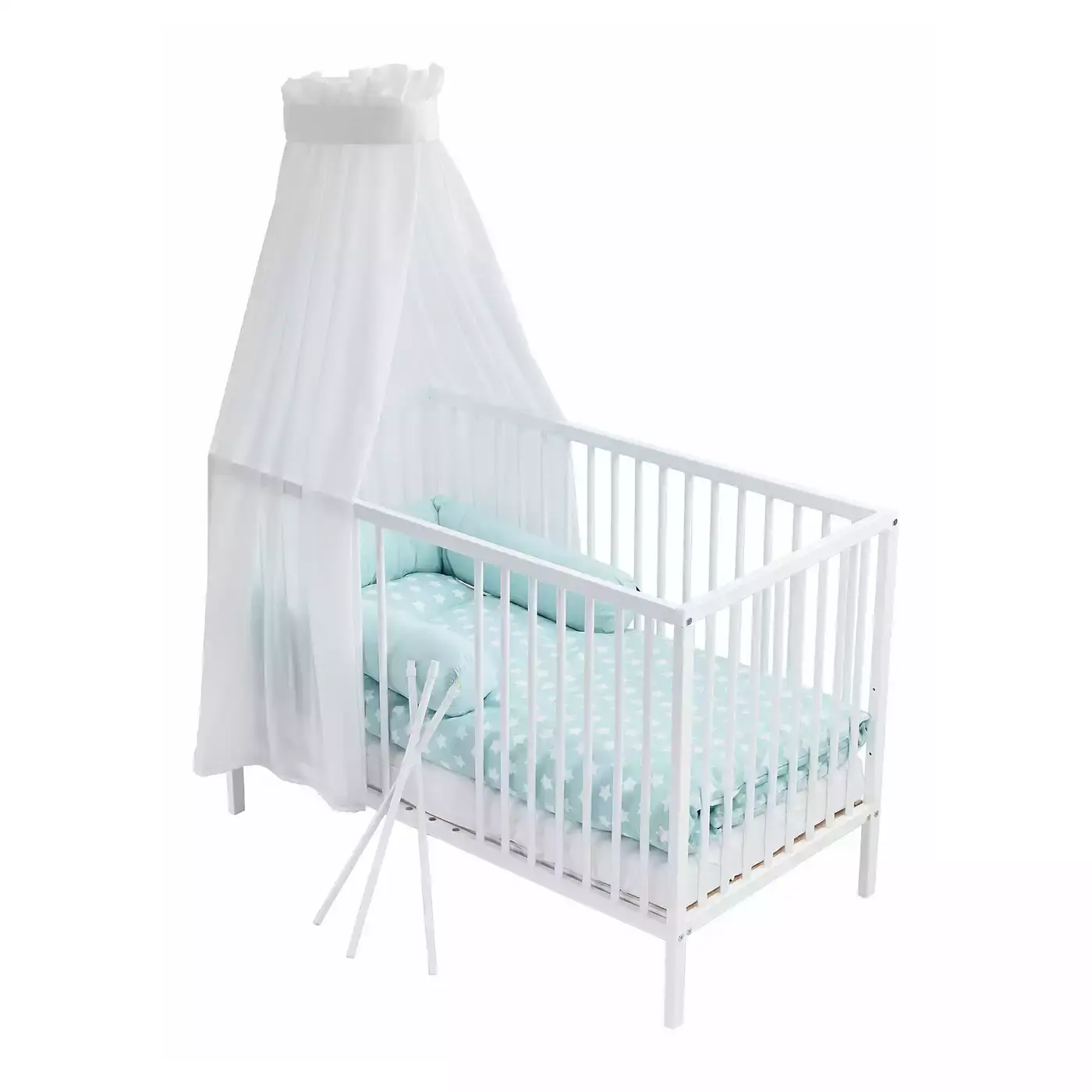 Kinderbett Lilu Grau 60 x 120 cm - Jamouz