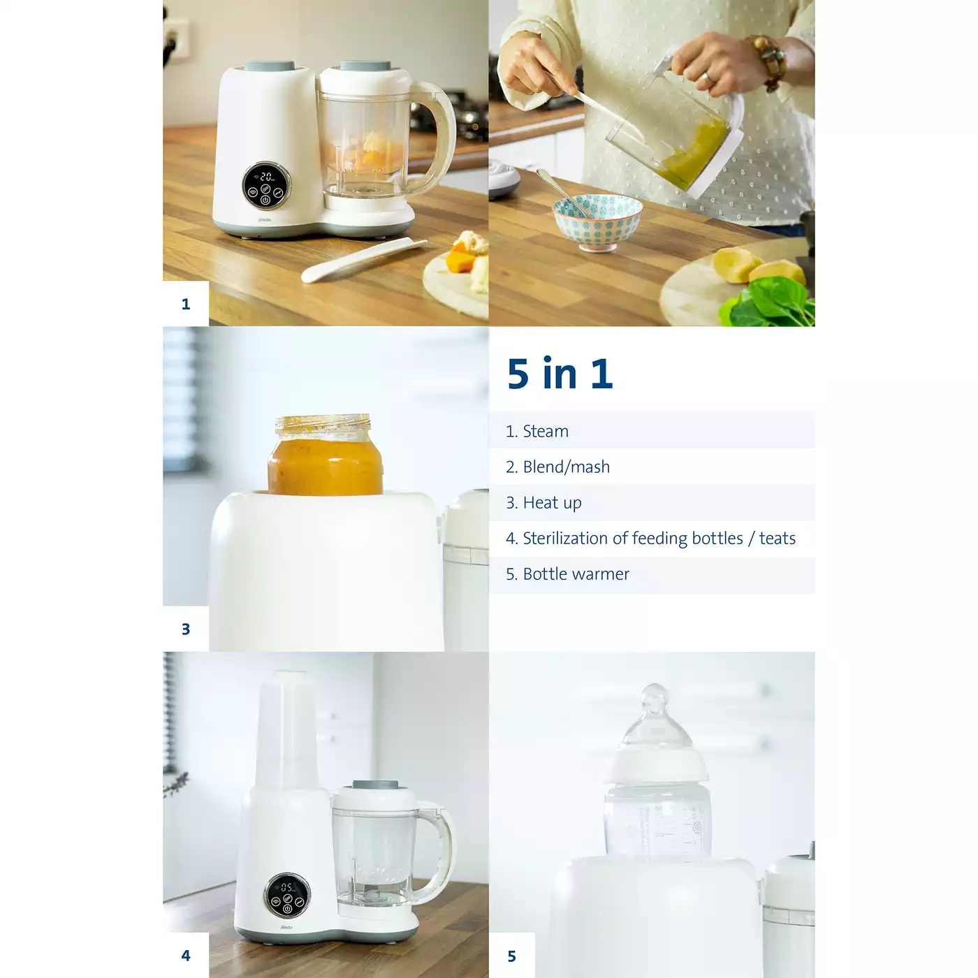 5 in 1 Nahrungszubereiter BFP-66 - Jamouz