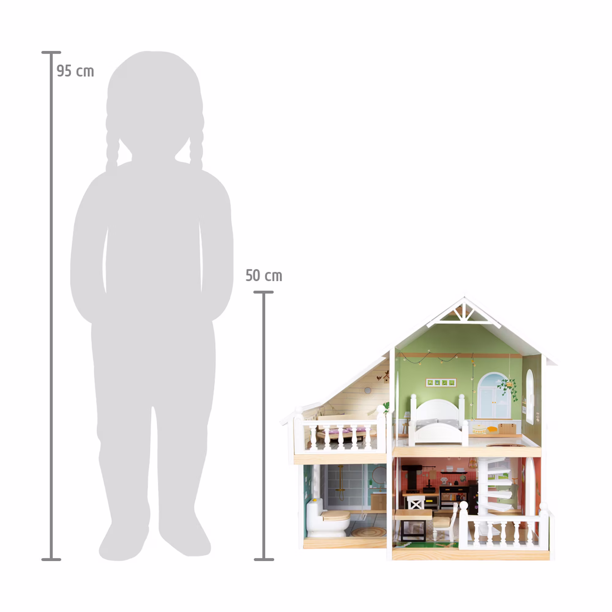 Puppenhaus mit Dachterasse - Jamouz