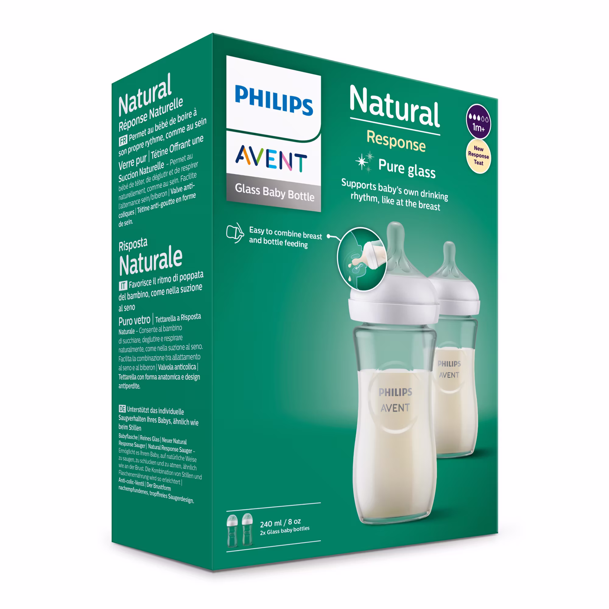 Babyflaschen Glas Natural Response Gr.3 260ml SCY933/02 - Jamouz