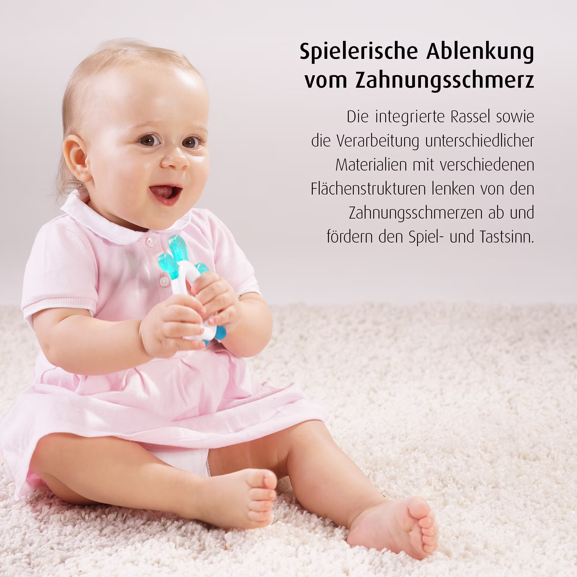 Cool & Play Kühlbeißring mit Rassel - Jamouz